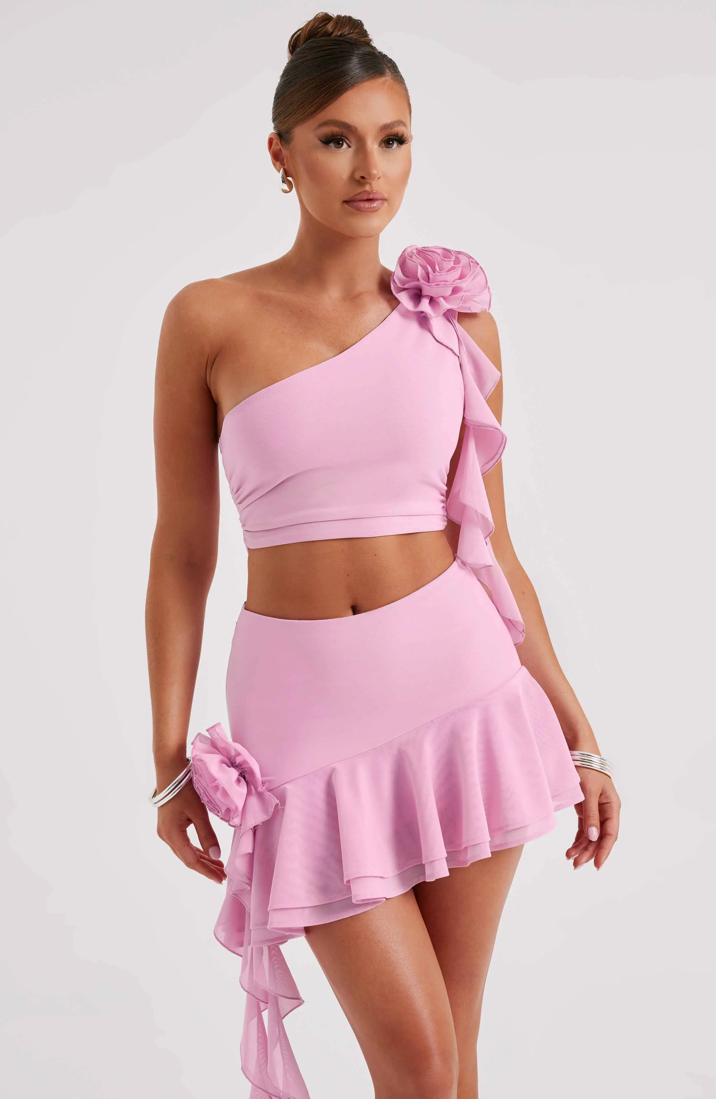 Daina Mini Skirt - Pink - Image 9