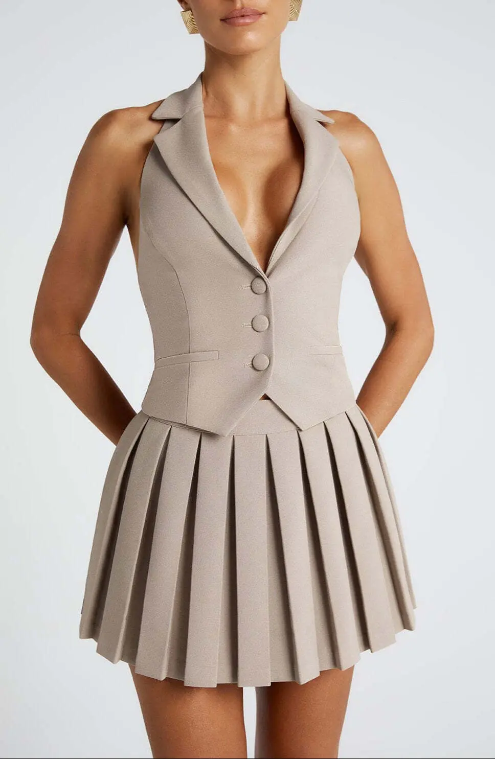 Philippa Top - Taupe - Image 5