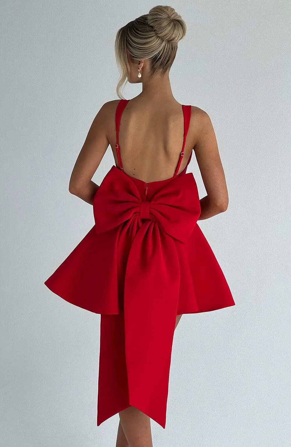 Rue Mini Dress - Red - Image 2