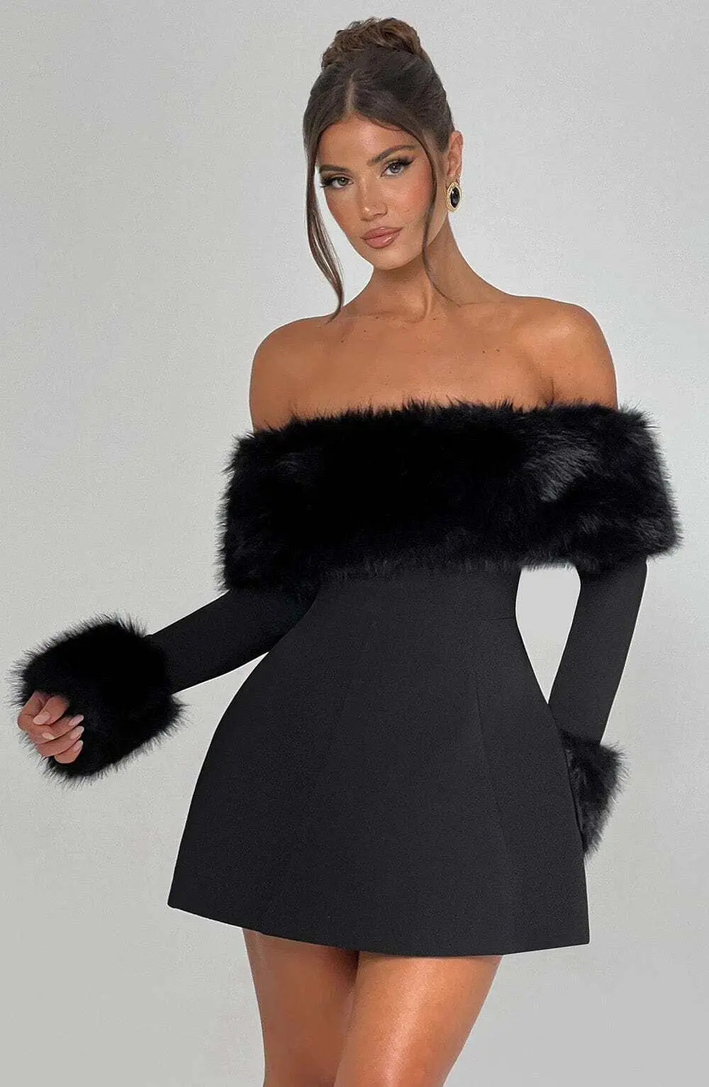 Villanelle Mini Dress - Black - Image 6