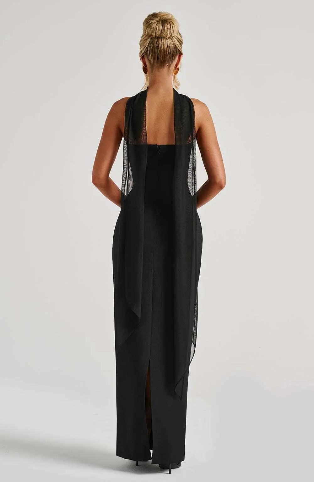 Yulia Maxi Dress - Black - Image 3