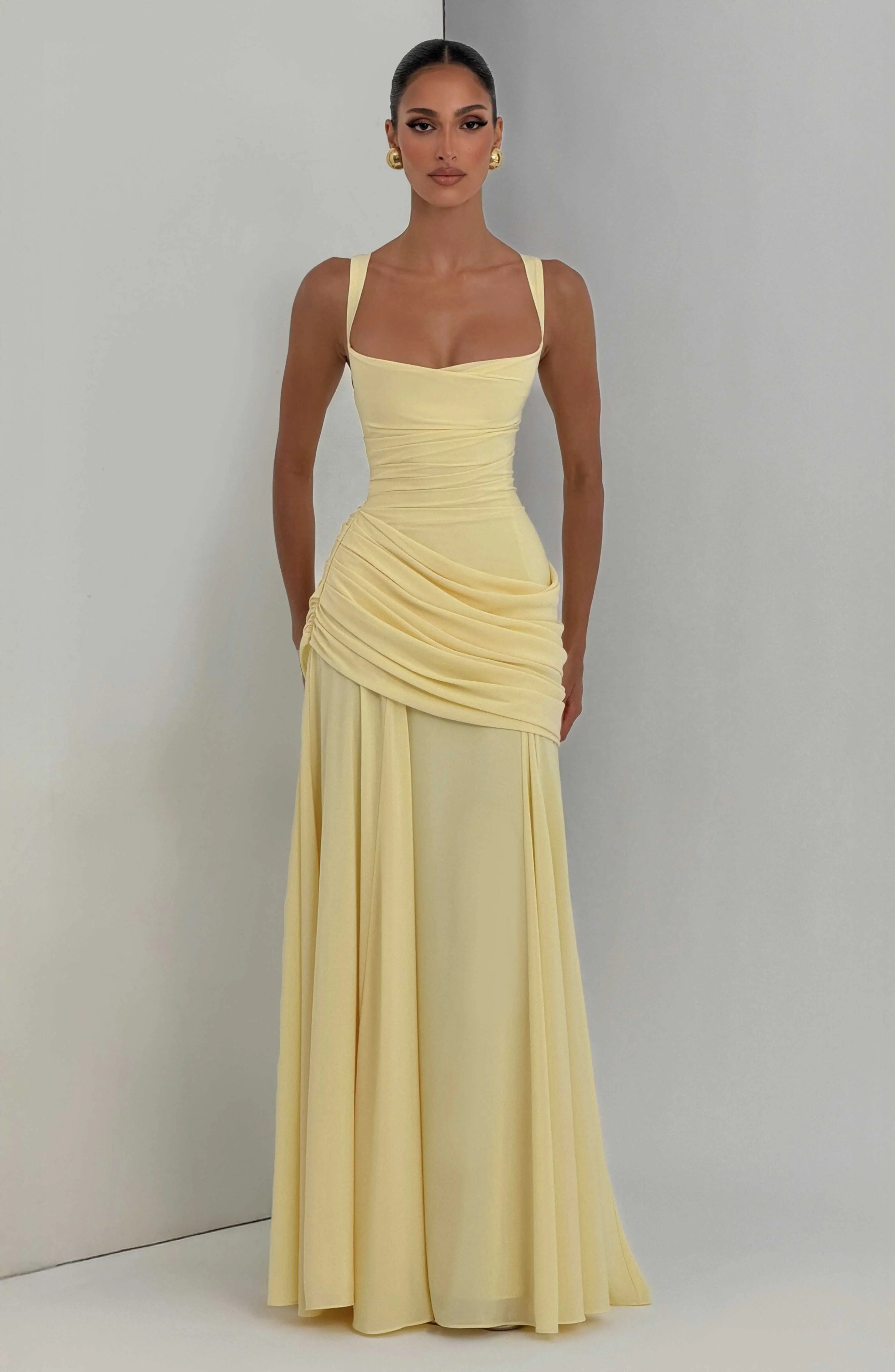 Sura Maxi Dress - Lemon - Image 6