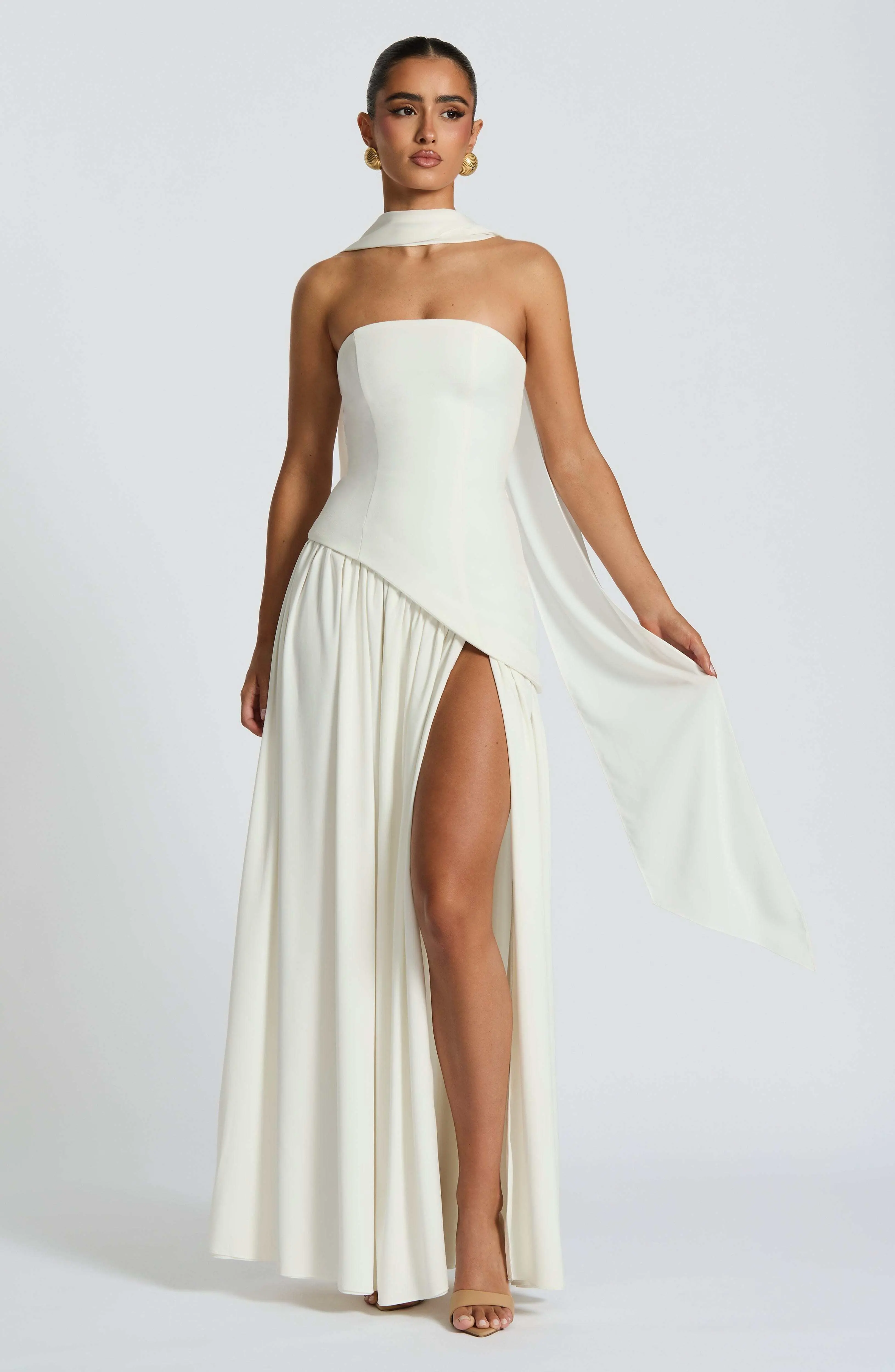 Maliyah Maxi Dress - Ivory - Image 6