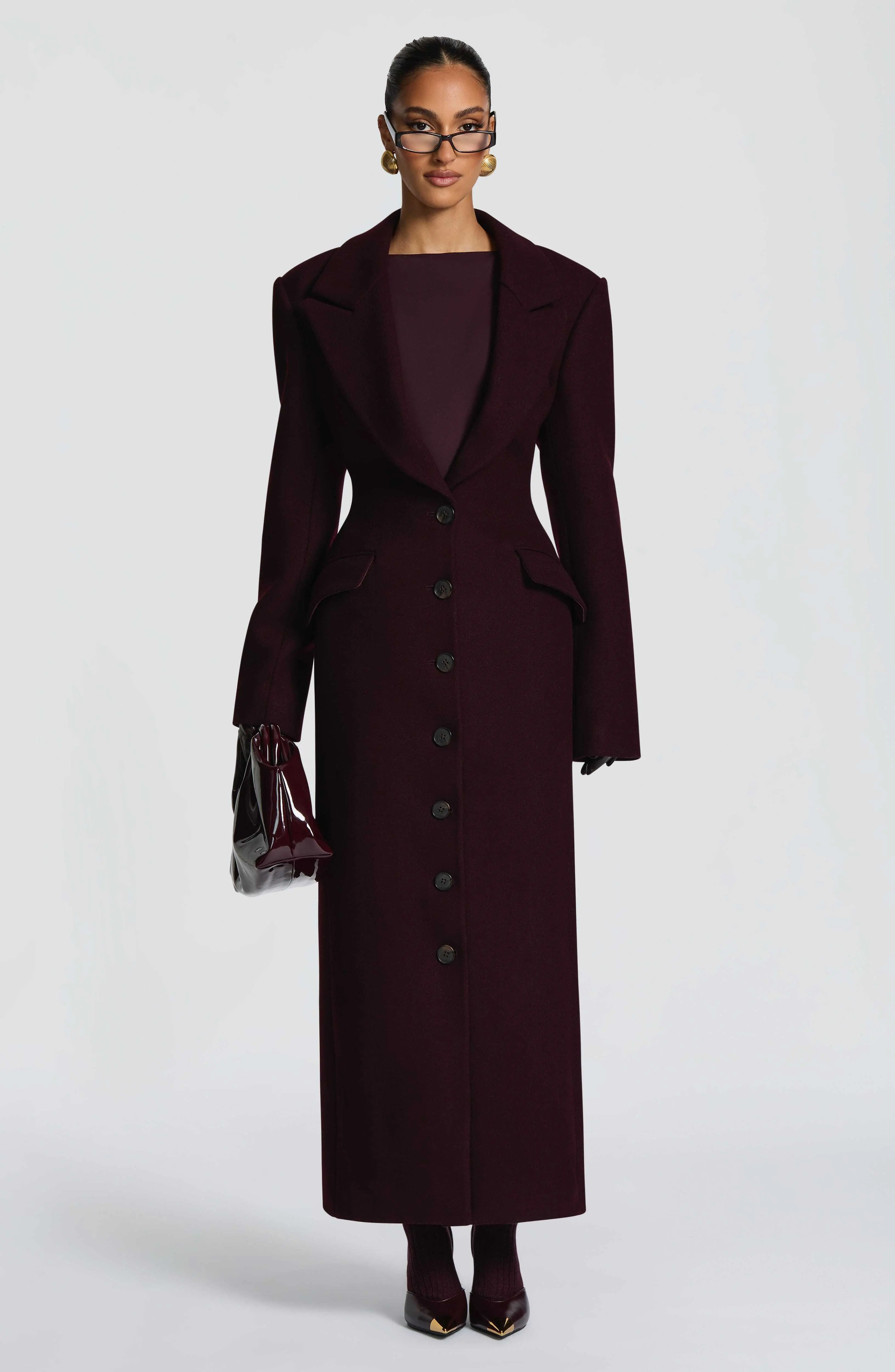 Ursula Coat - Plum - Image 12