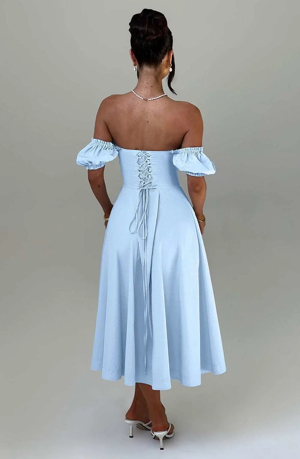 Elora Midi Dress - Blue - Image 3