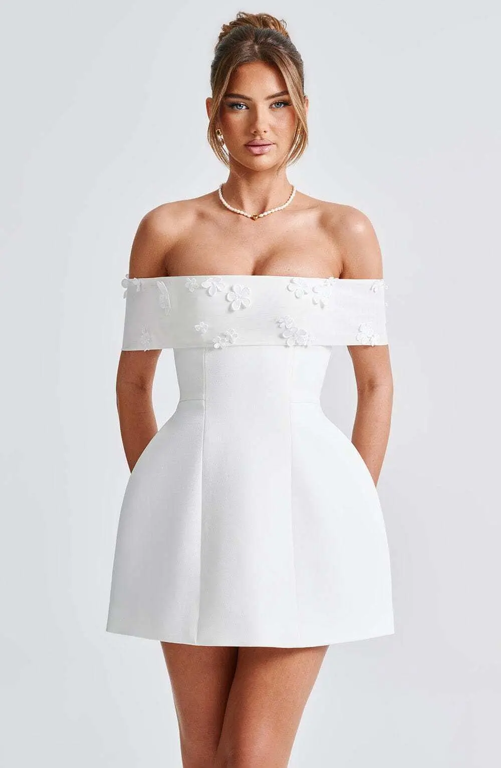 Laurel Mini Dress - Ivory - Image 5