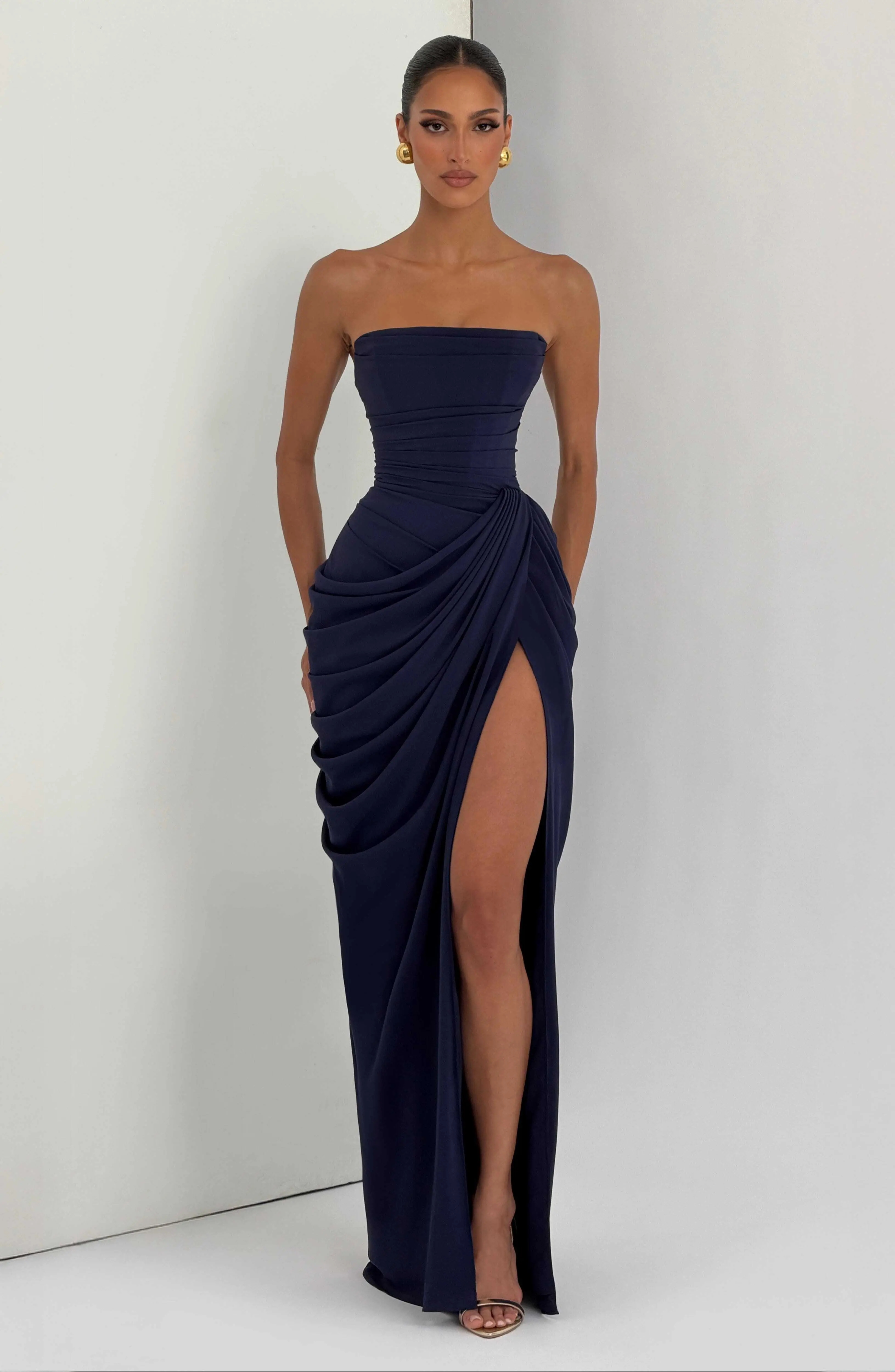 Cyra Maxi Dress - Navy - Image 6