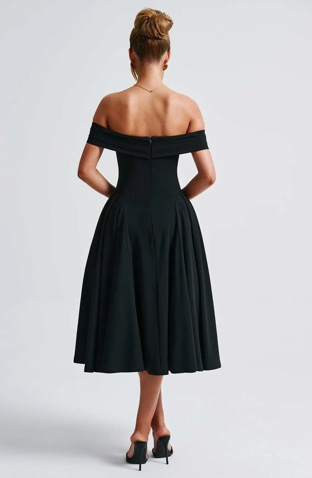Miranda Midi Dress - Black - Image 4