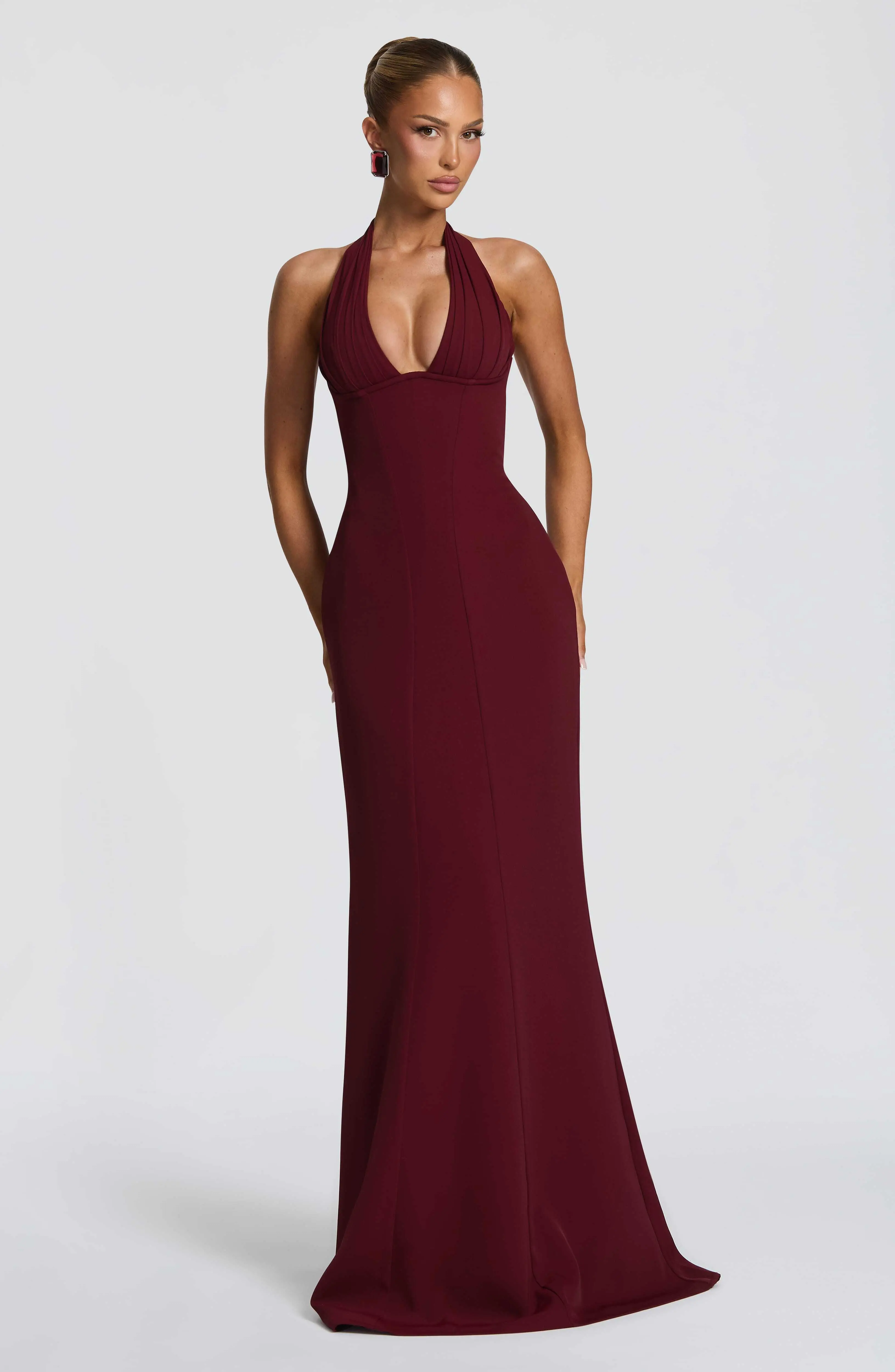 Adora Maxi Dress - Cherry Lacquer