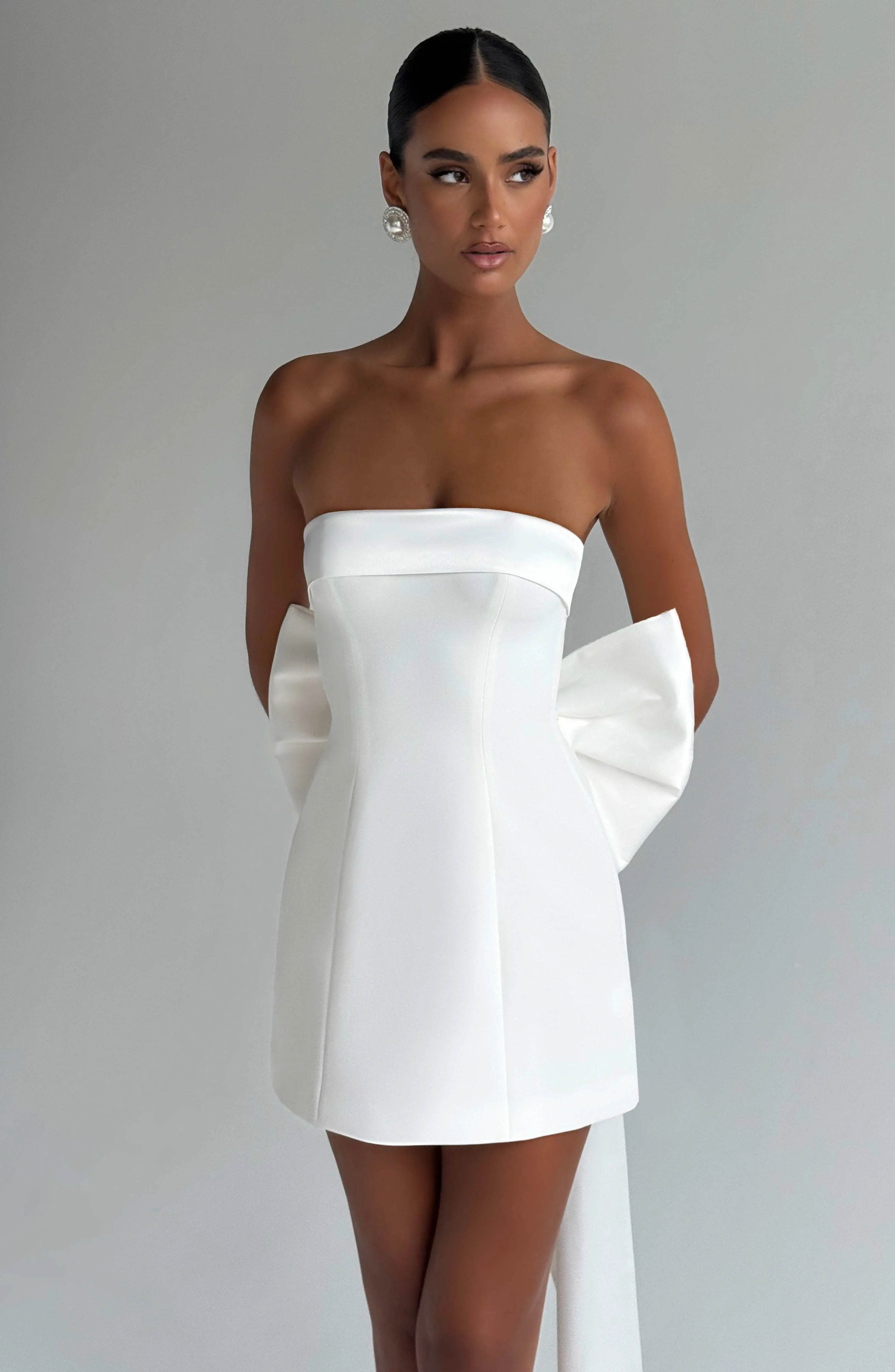 Barbara Mini Dress - Ivory - Image 2