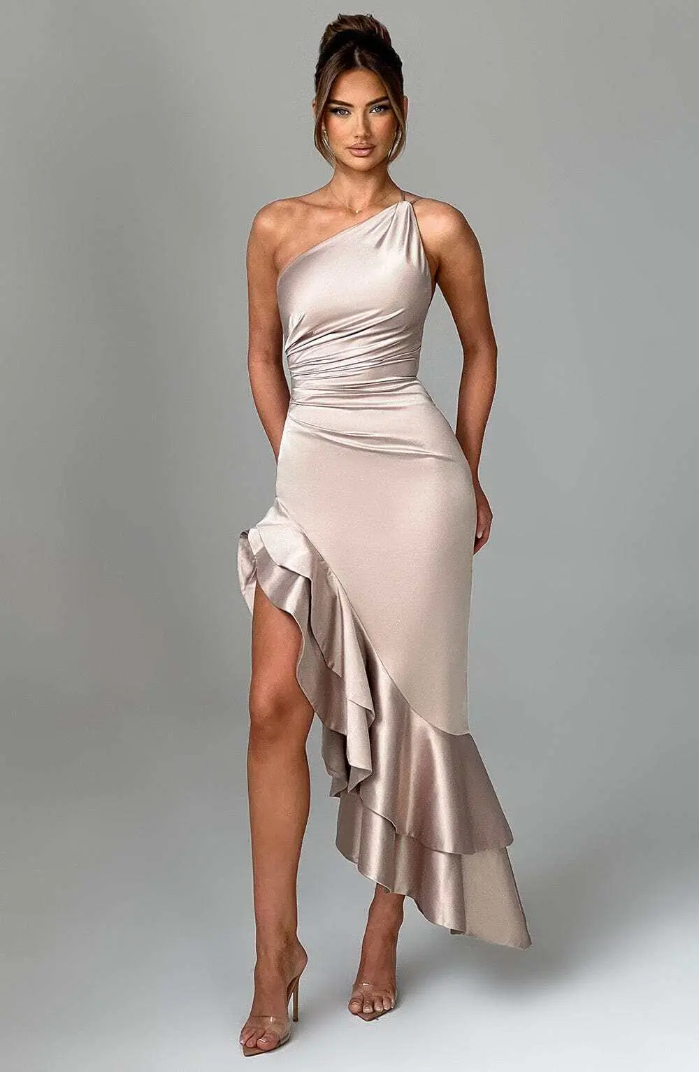 Esmeraya Maxi Dress - Champagne - Image 3