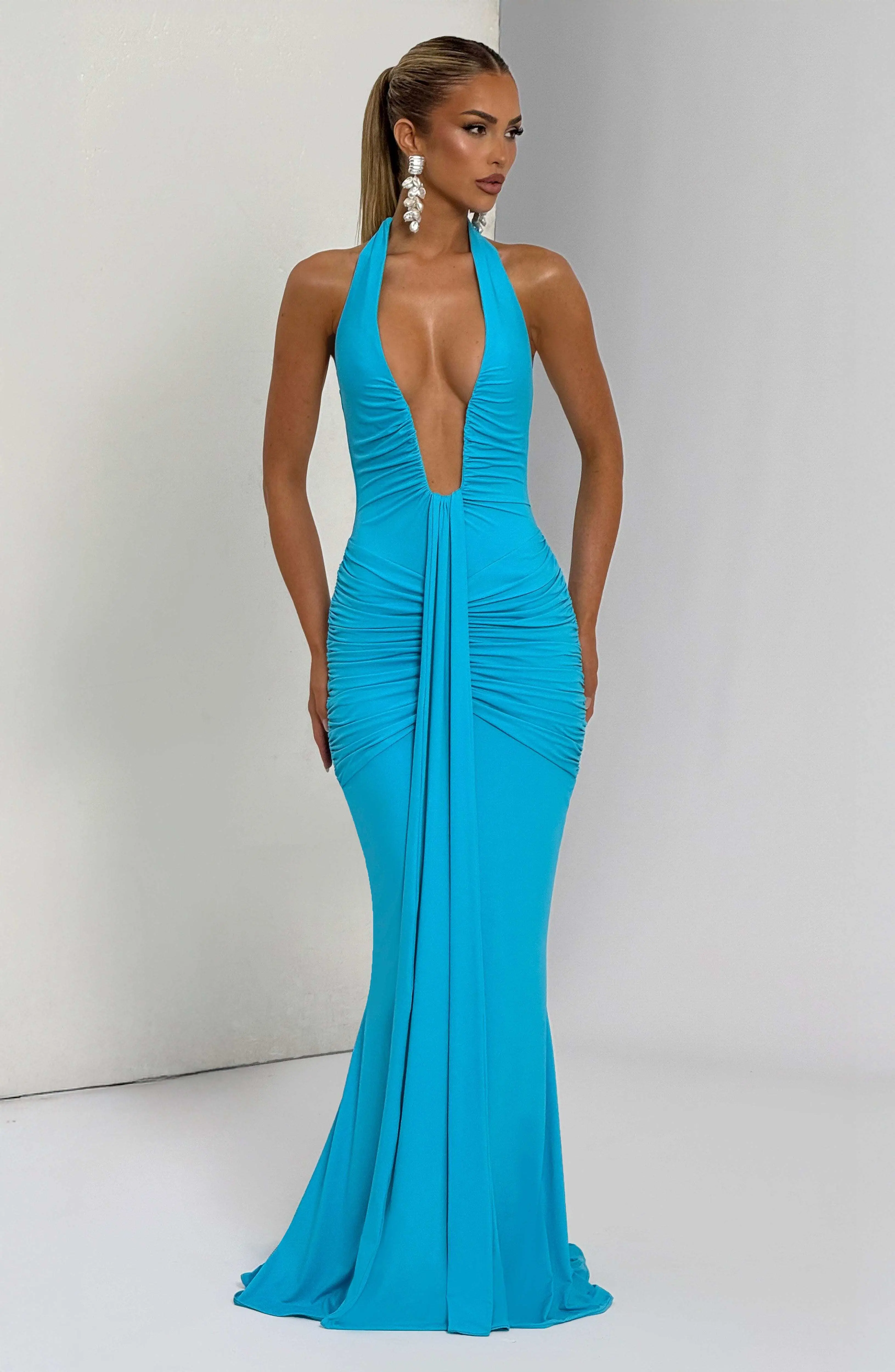 Rosetta Maxi Dress - Aqua - Image 7