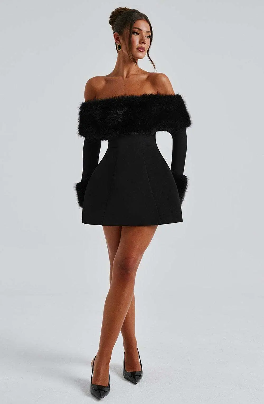 Villanelle Mini Dress - Black - Image 9