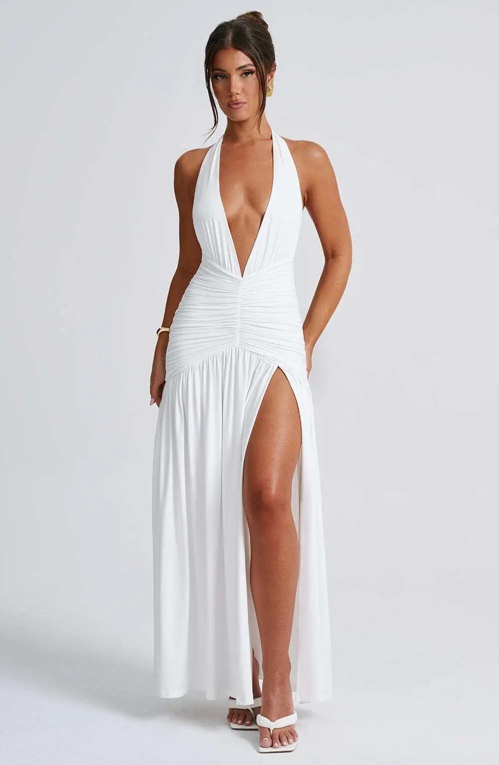 Melania Maxi Dress - White - Image 10