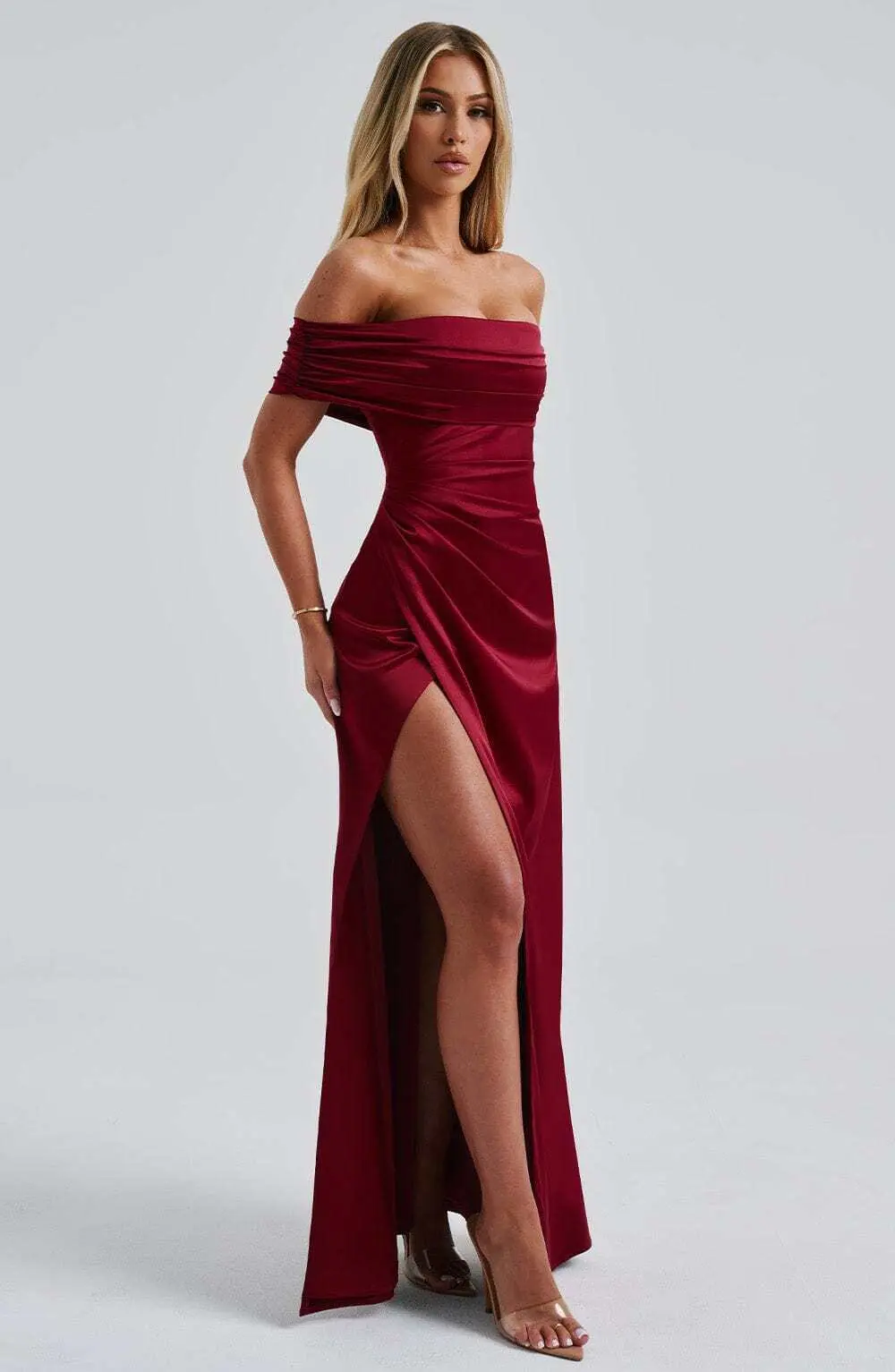 Gwendolyn Maxi Dress - Burgundy - Image 5