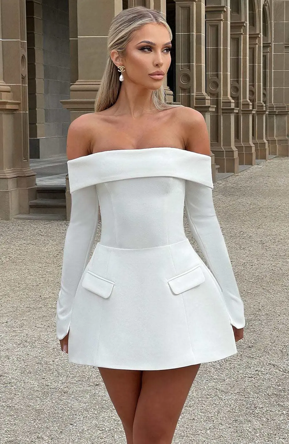 Grace Skort - Ivory - Image 13