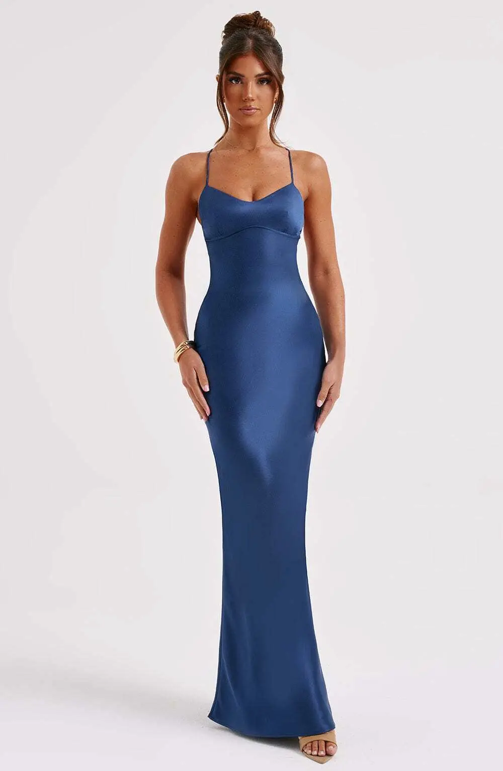 Malika Maxi Dress - Navy - Image 6