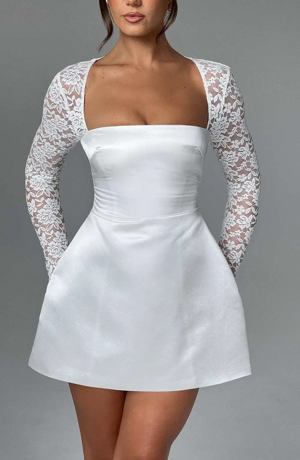 Sadie Mini Dress - Ivory - Image 3