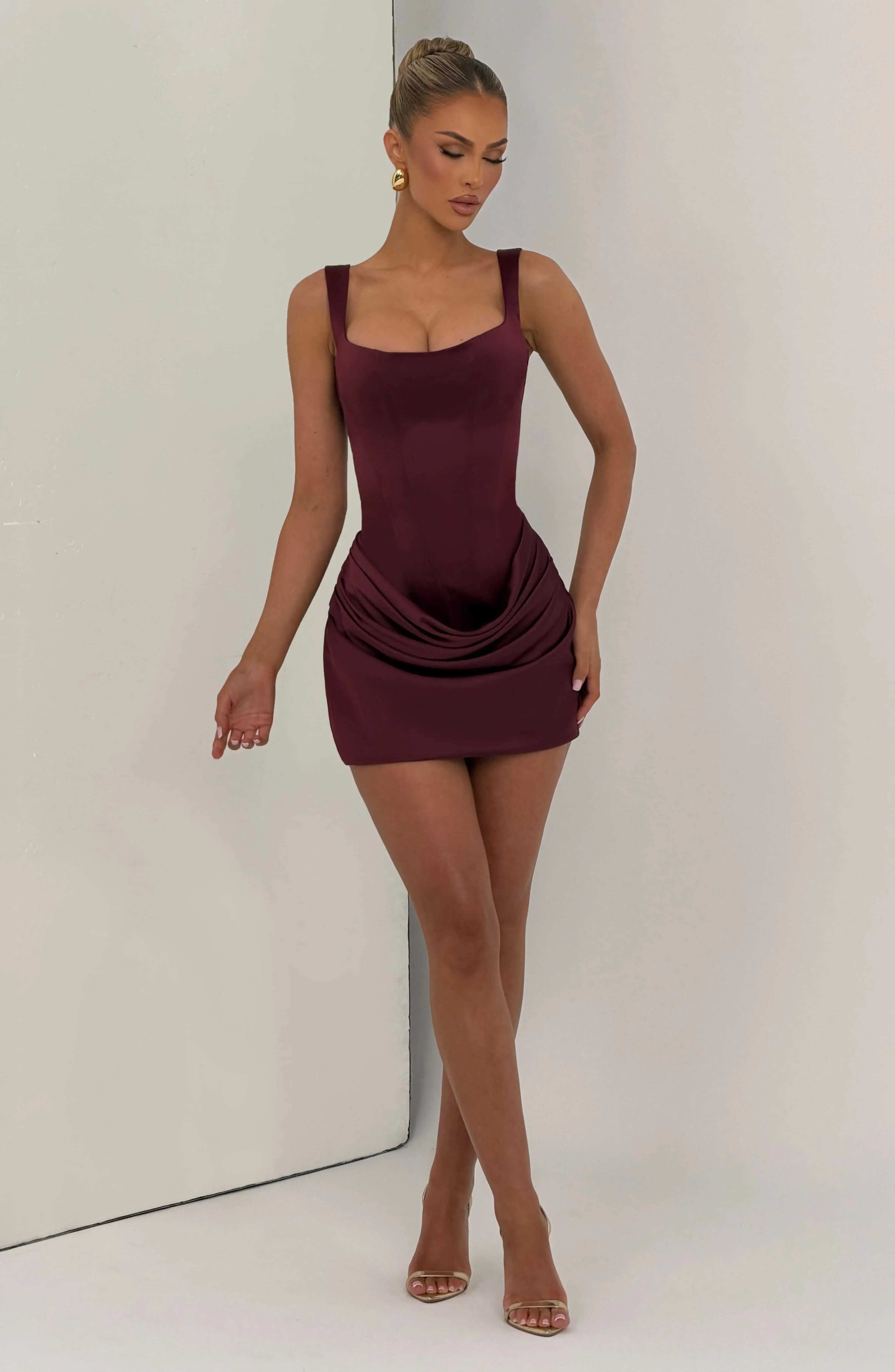 Imogen Mini Dress - Cherry Lacquer - Image 6