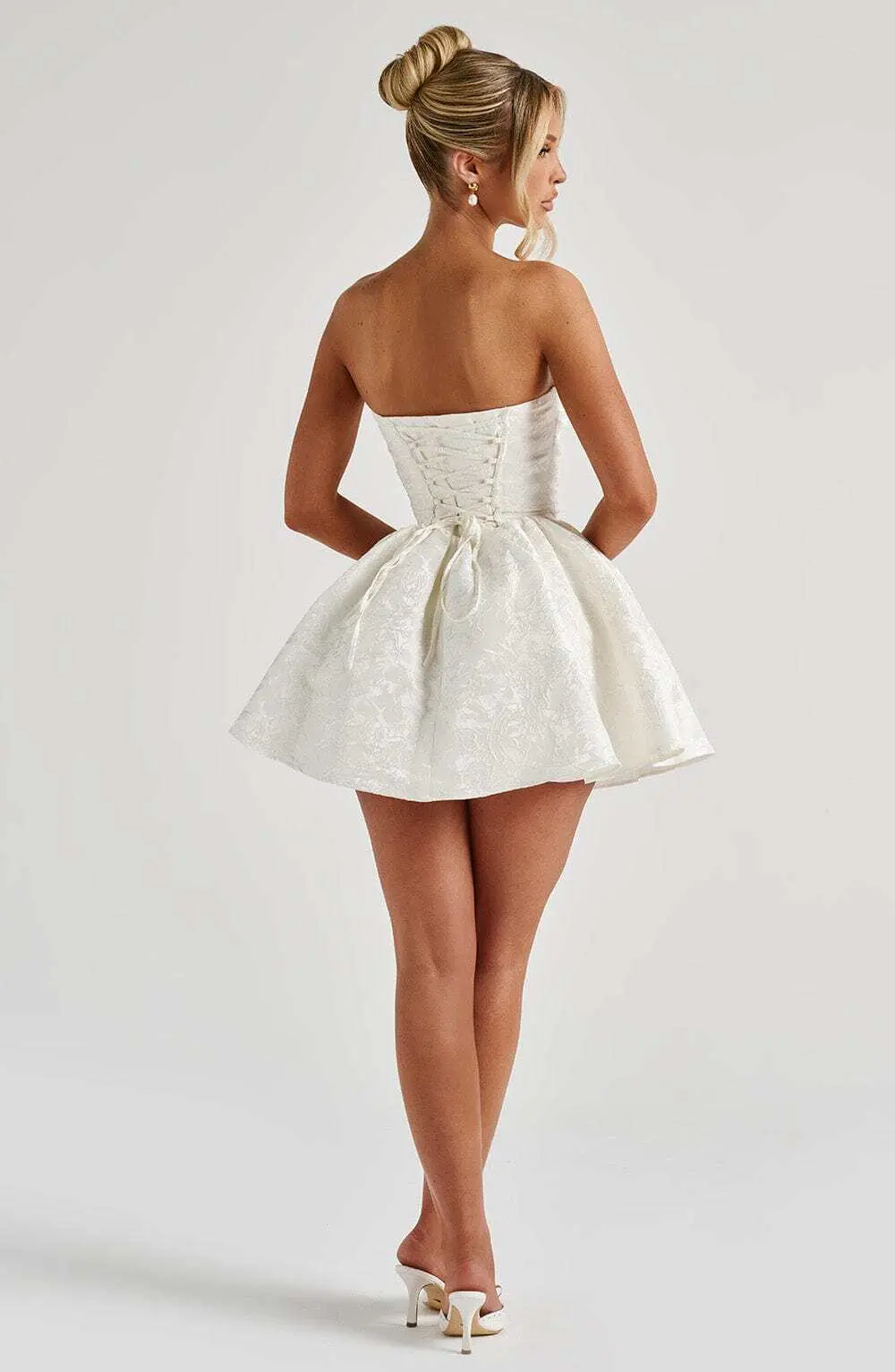 Salome Mini Dress - Ivory - Image 6