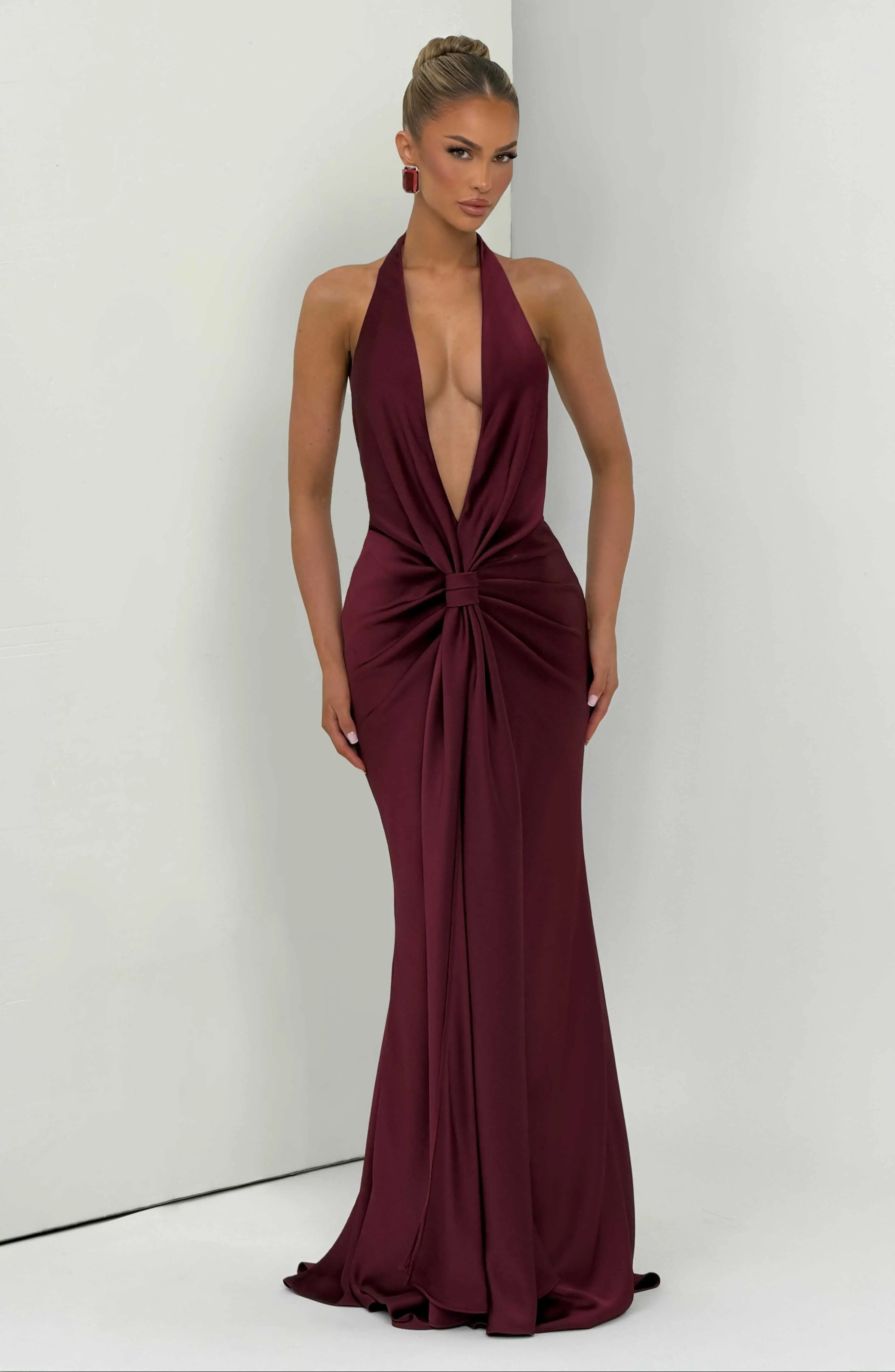 Linette Gown - Cherry Lacquer - Image 7
