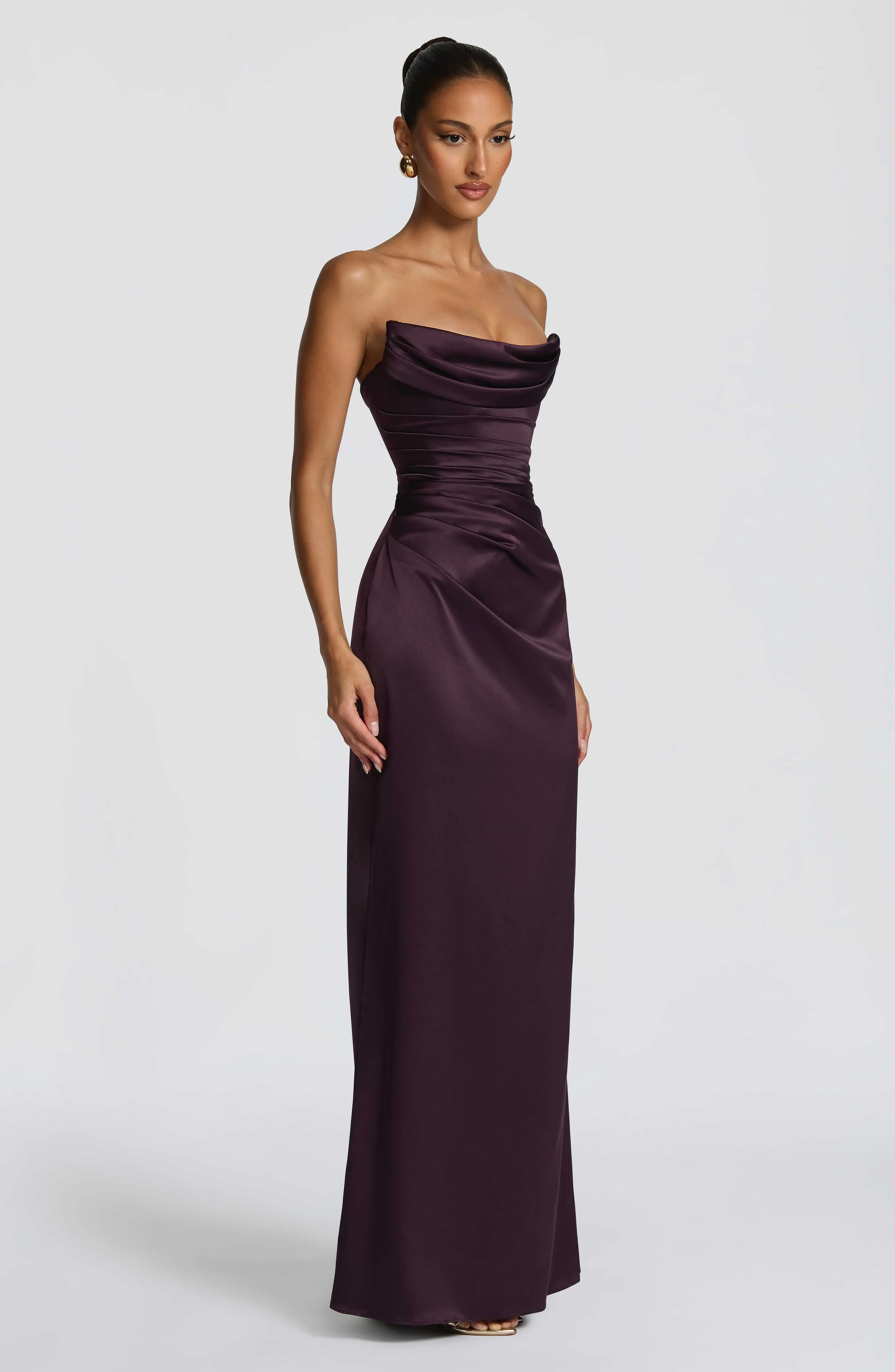 Vessa Maxi Dress - Plum - Image 3
