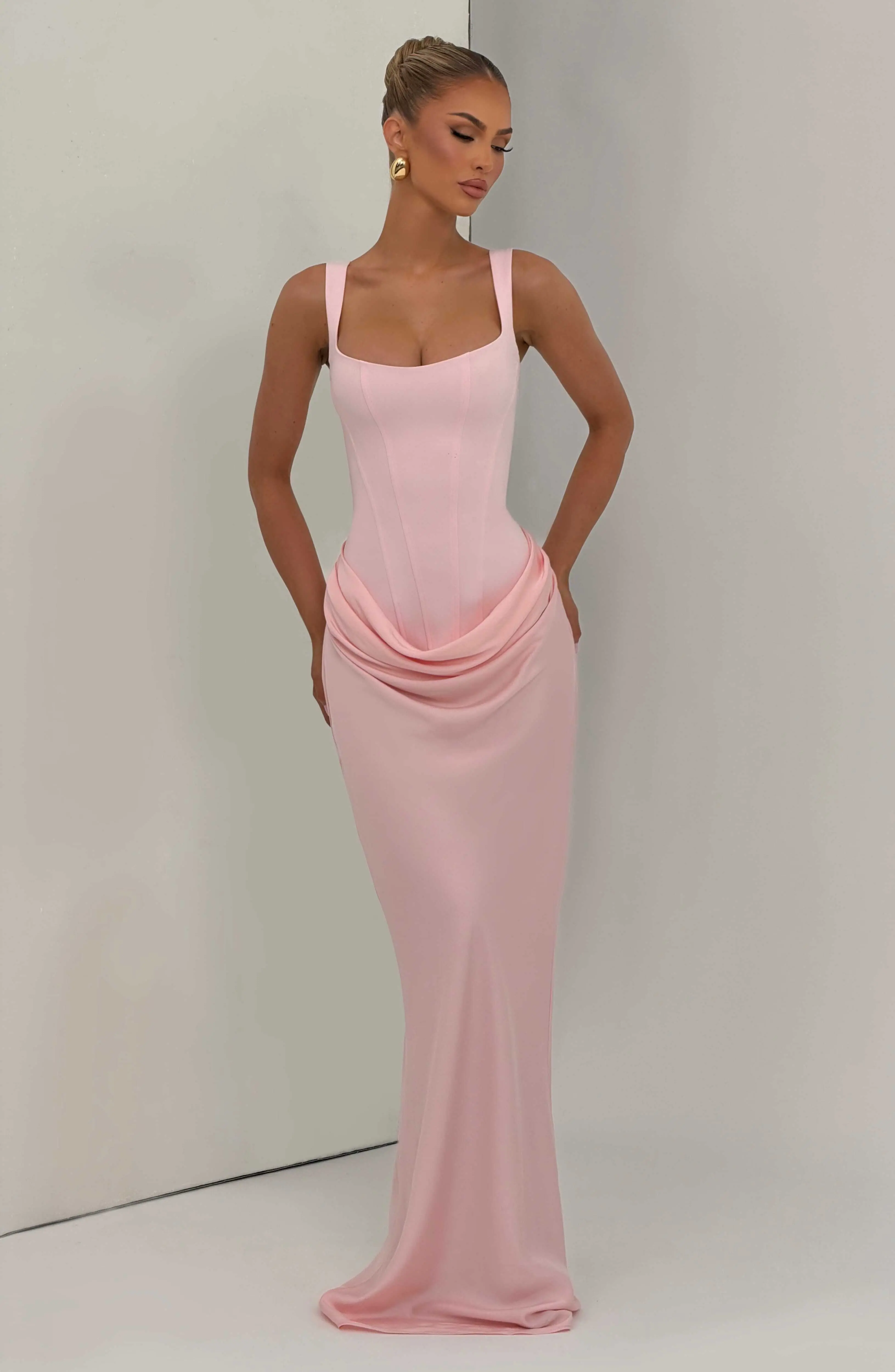Cornelia Maxi Dress - Blush - Image 5
