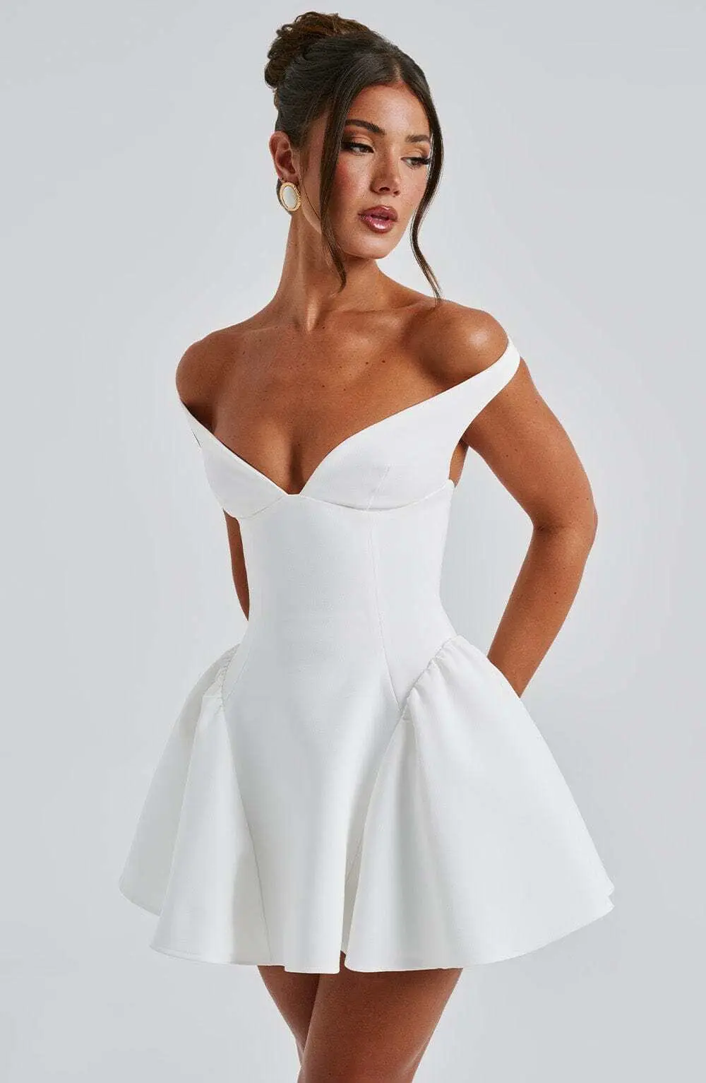 Marla Mini Dress - Ivory - Image 7