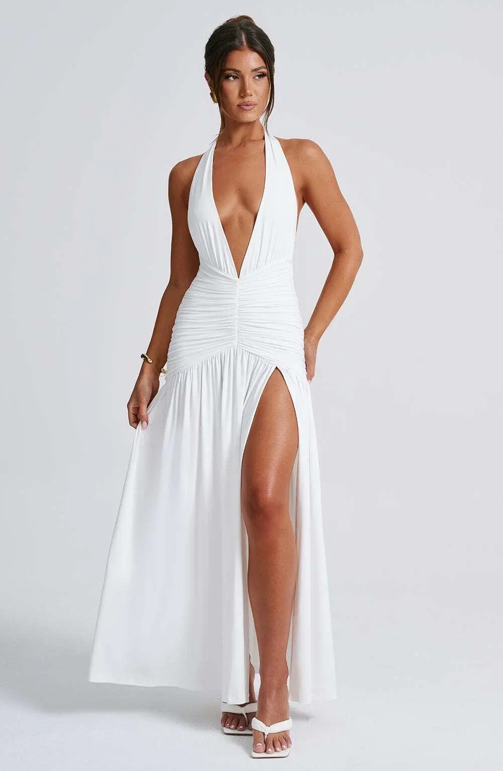 Melania Maxi Dress - White - Image 11