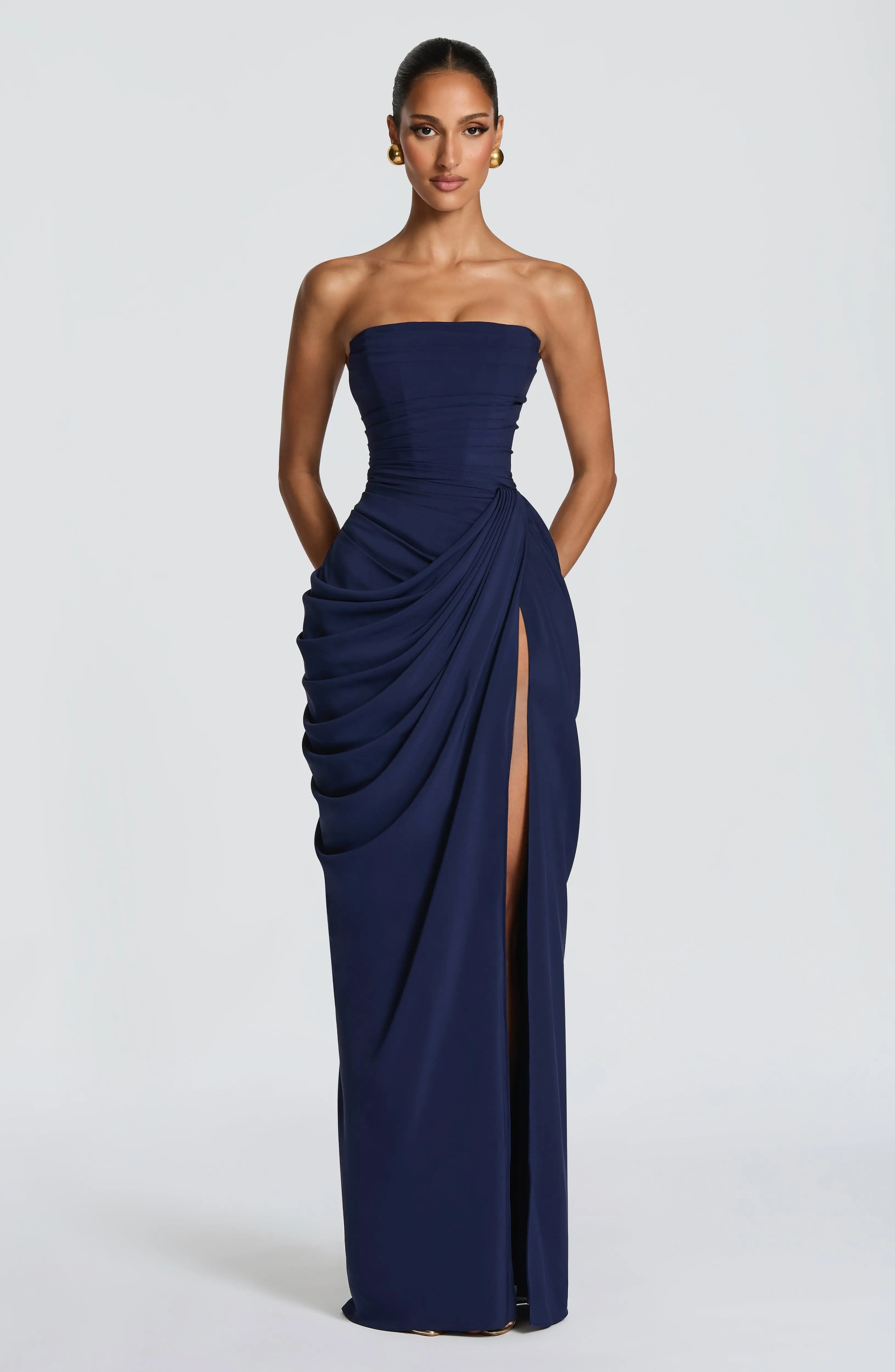 Cyra Maxi Dress - Navy - Image 5