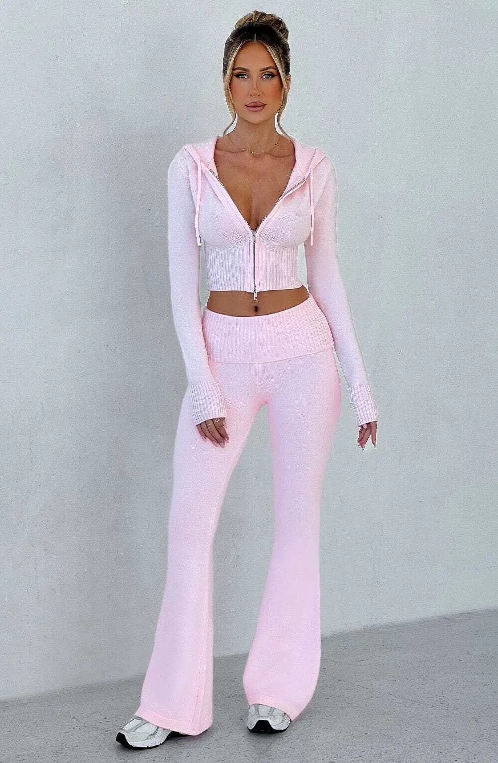 Portia Knit Pants - Pink