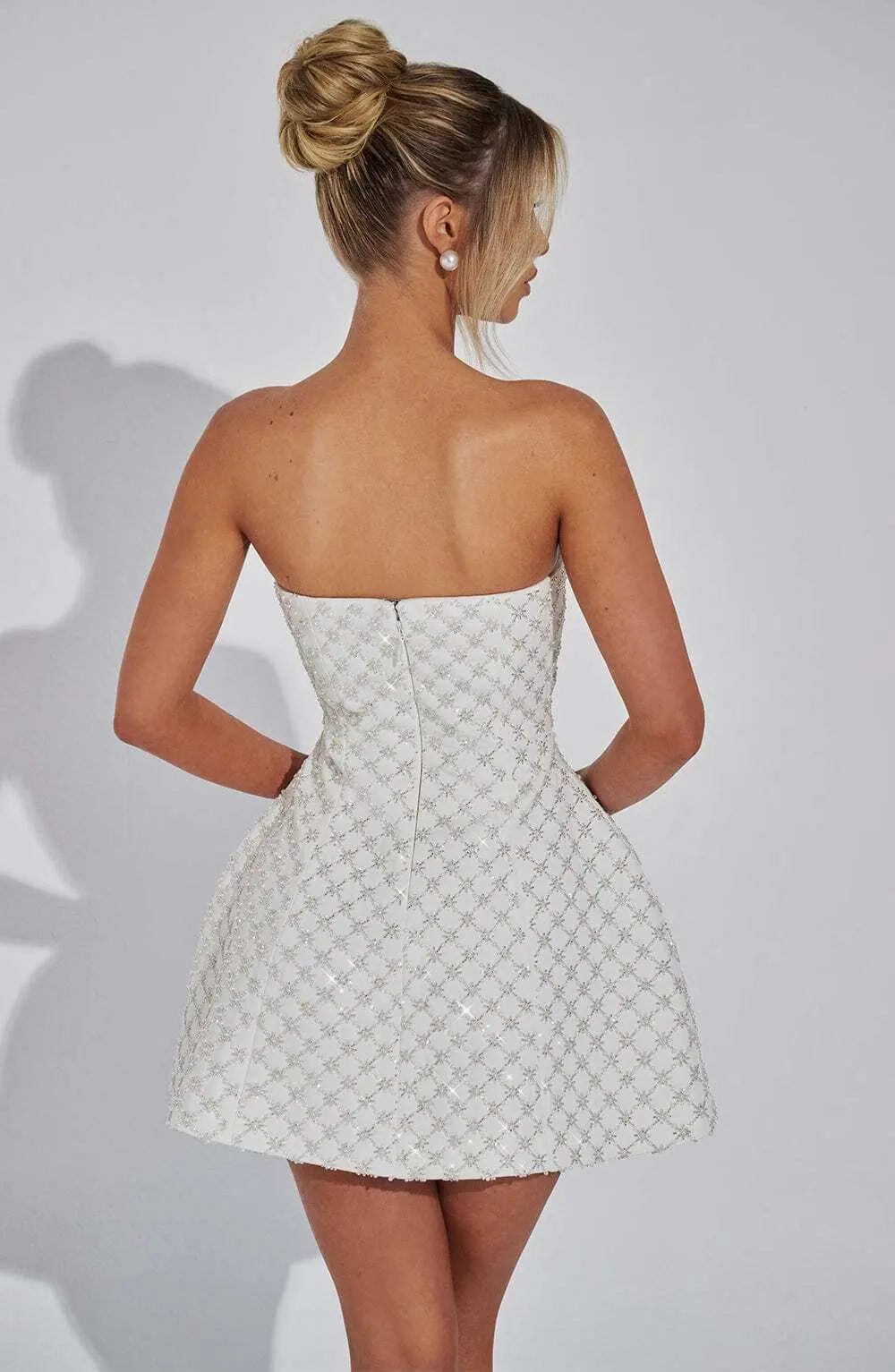 Beatrice Mini Dress - Ivory - Image 3