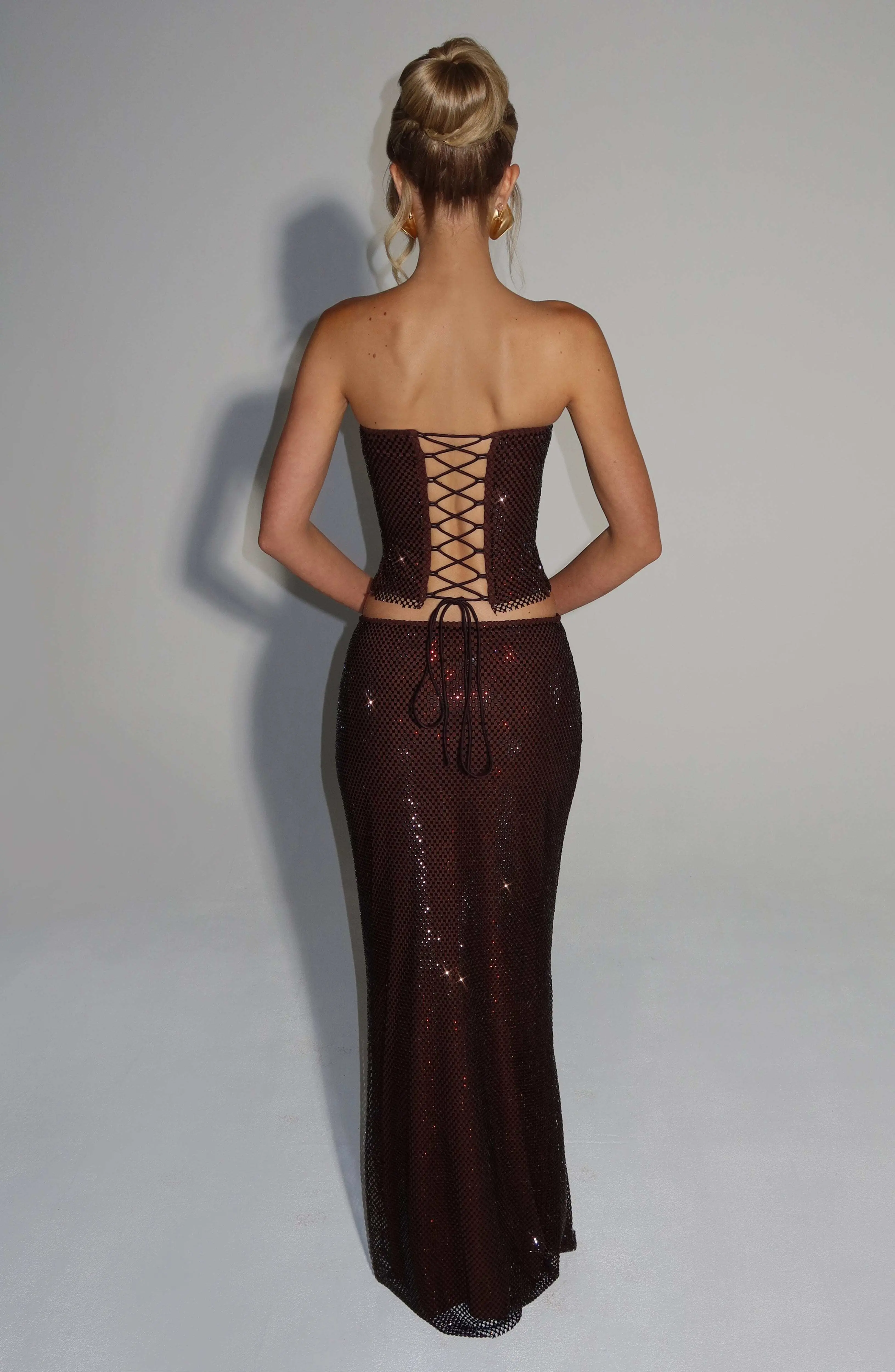Hali Maxi Skirt - Plum Brown - Image 2