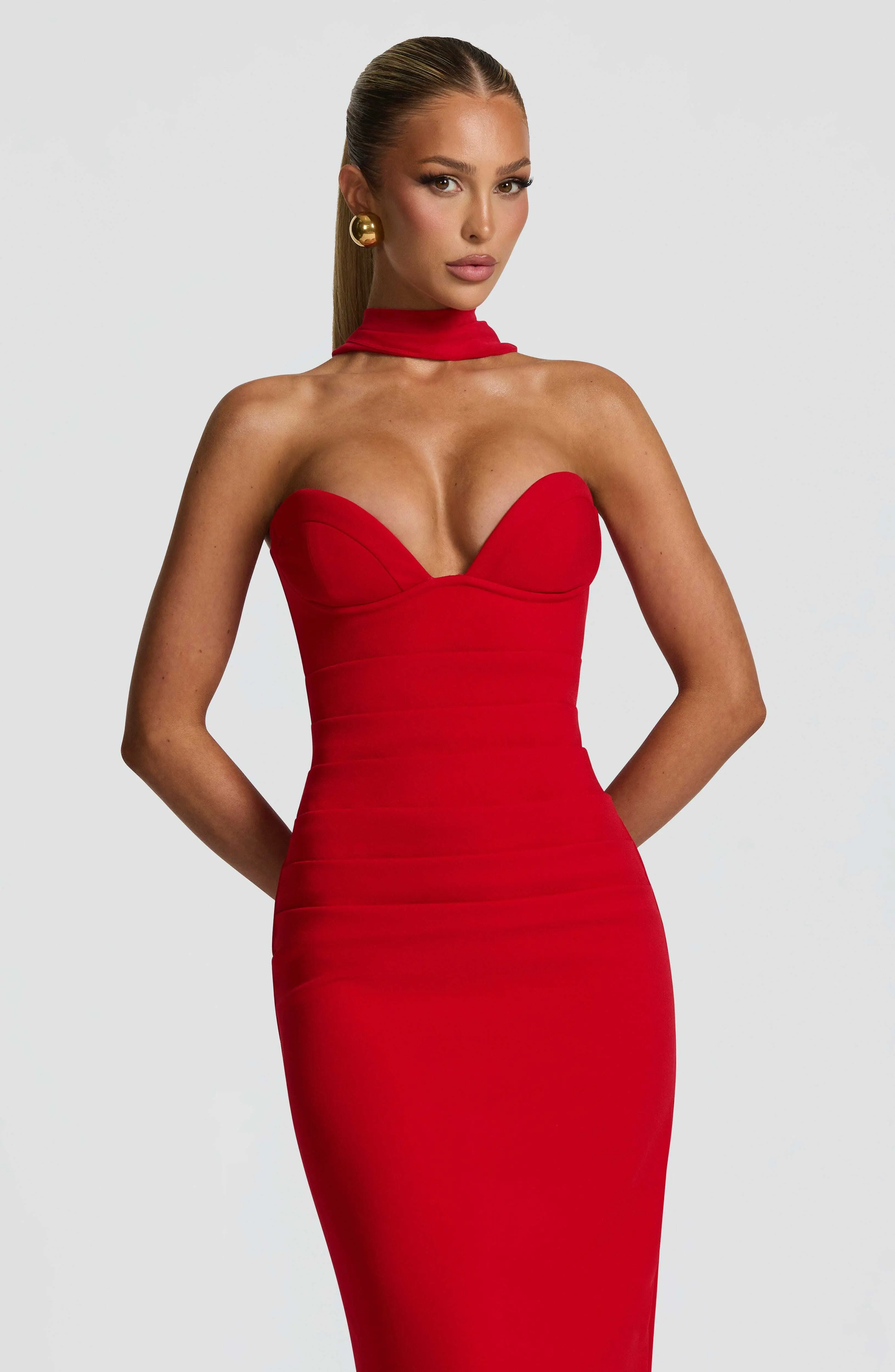 Lindsey Maxi Dress - Red - Image 6