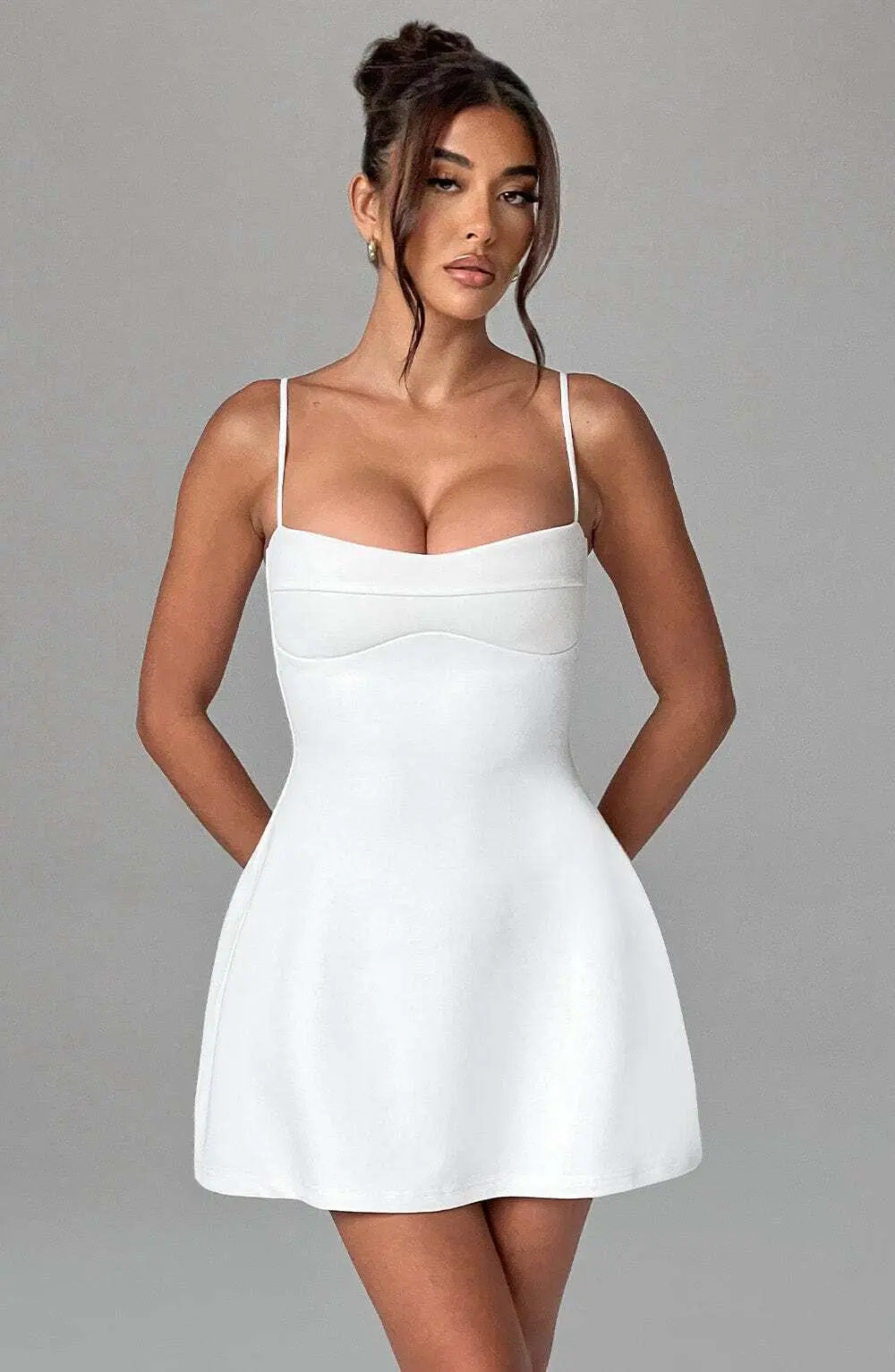 Dakota Mini Dress - Ivory - Image 6