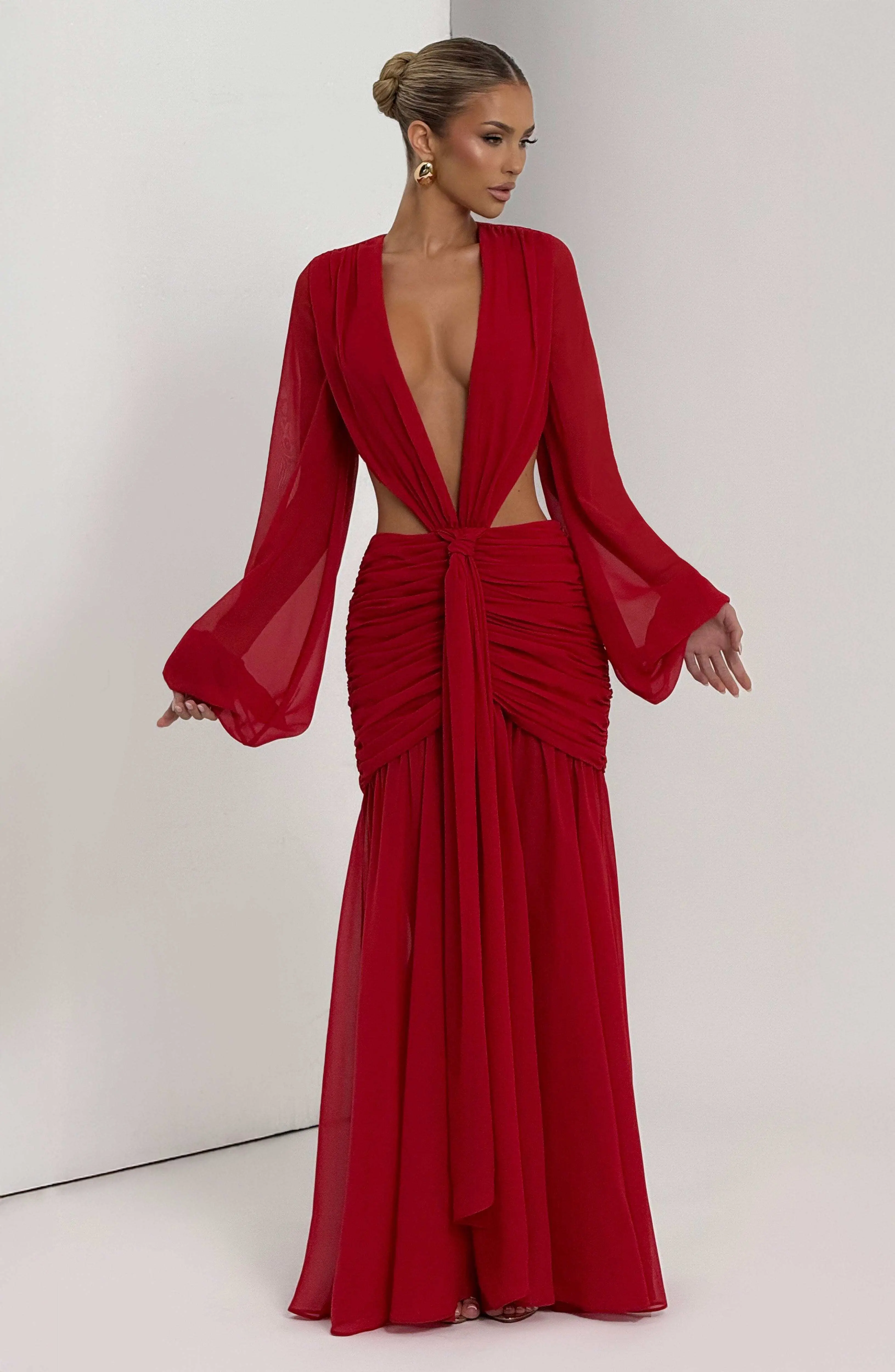 Andrina Maxi Dress - Red - Image 6