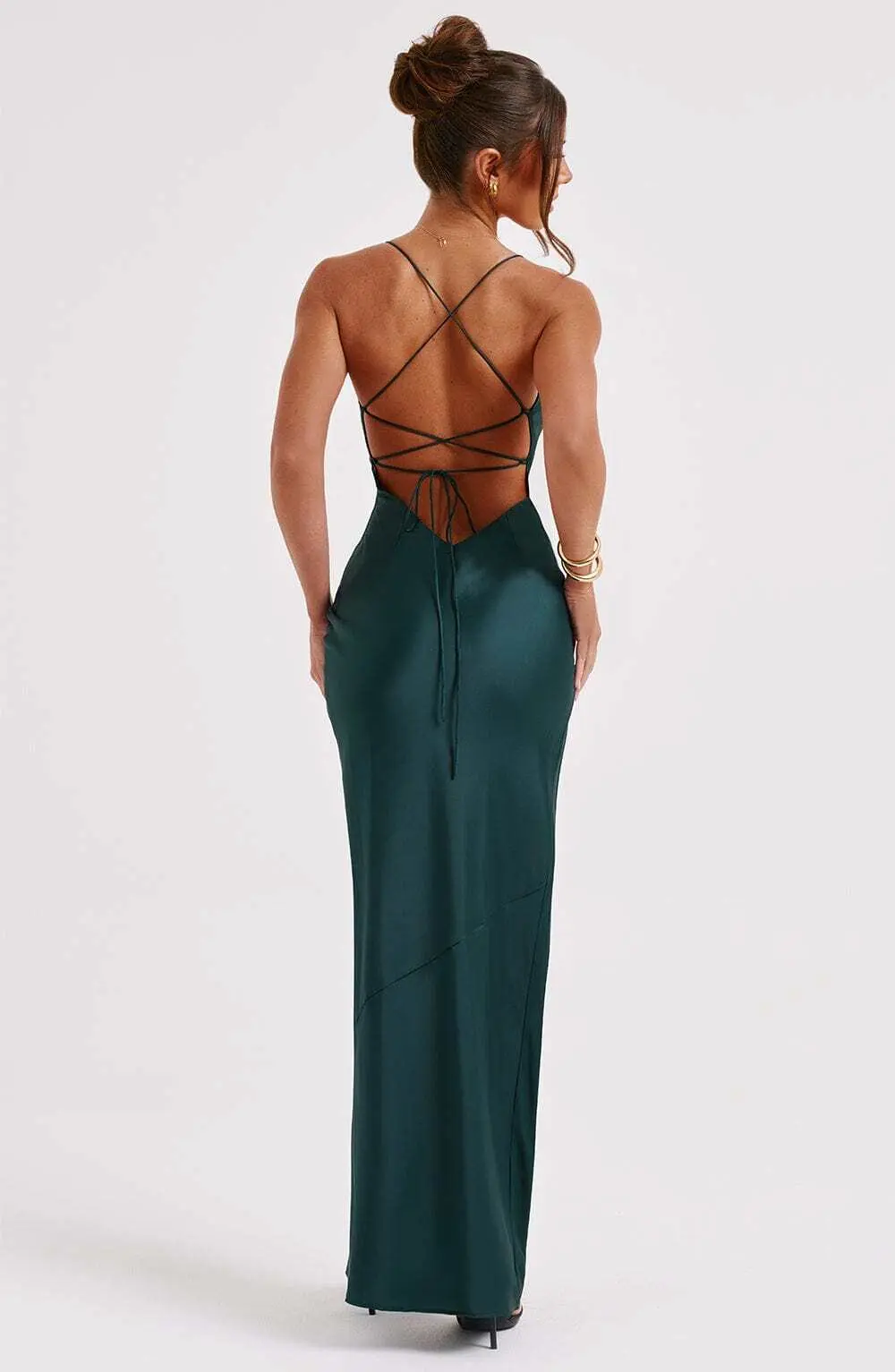 Misha Maxi Dress - Emerald - Image 5