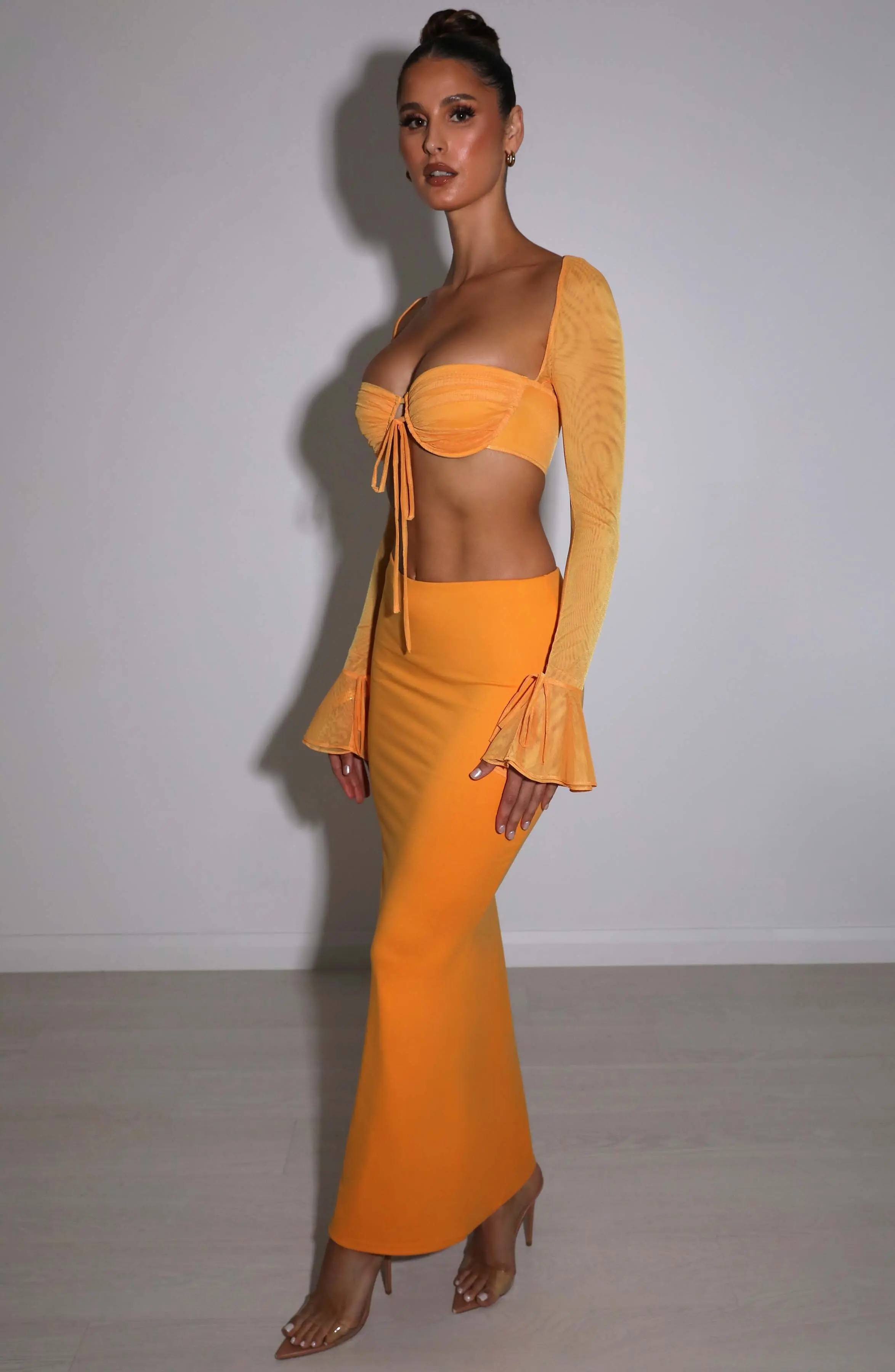 Astrid Maxi Skirt - Tangerine - Image 6
