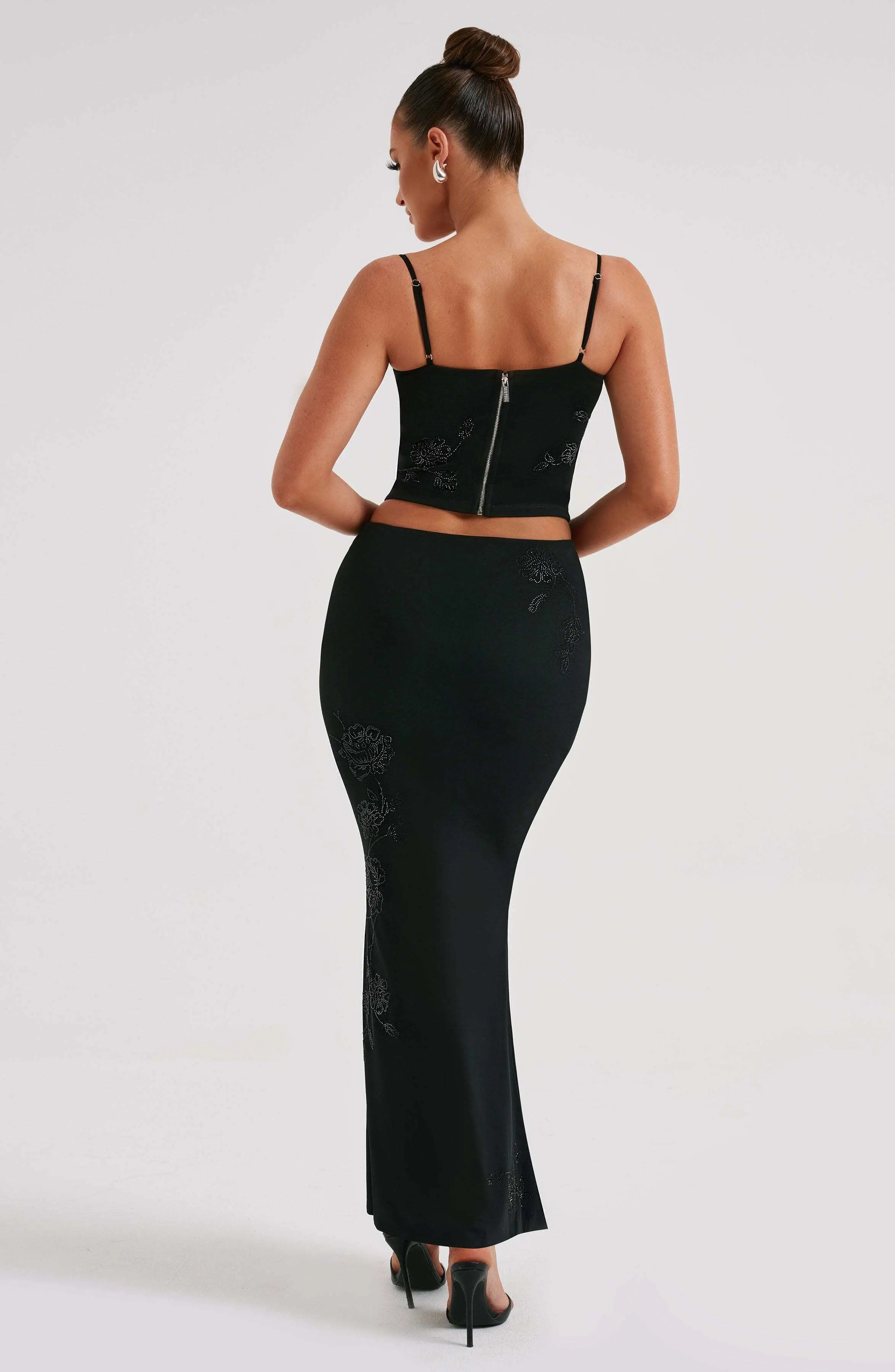 Izi Maxi Skirt - Black - Image 2