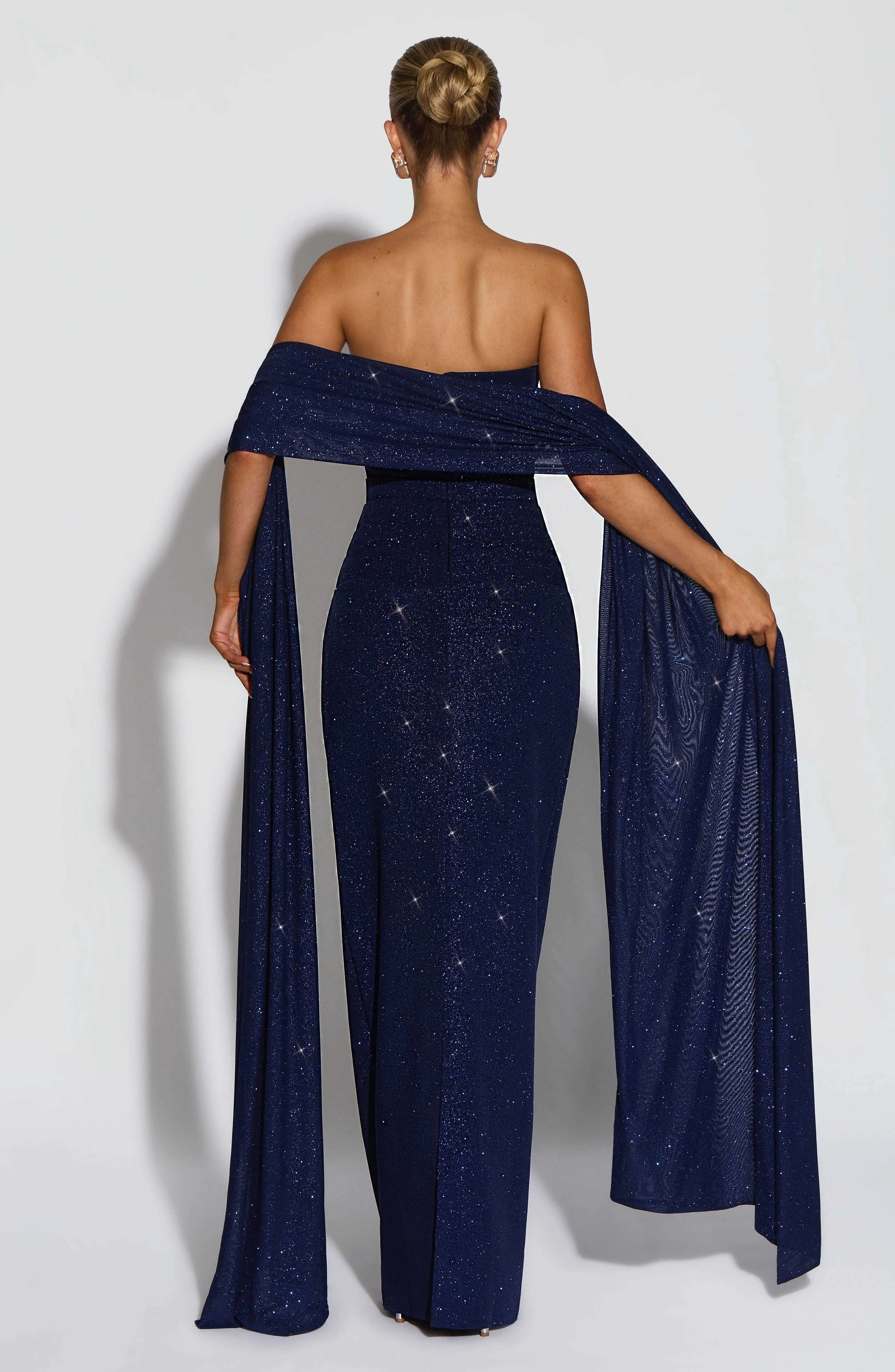 Agnes Shawl - Navy Sparkle - Image 2