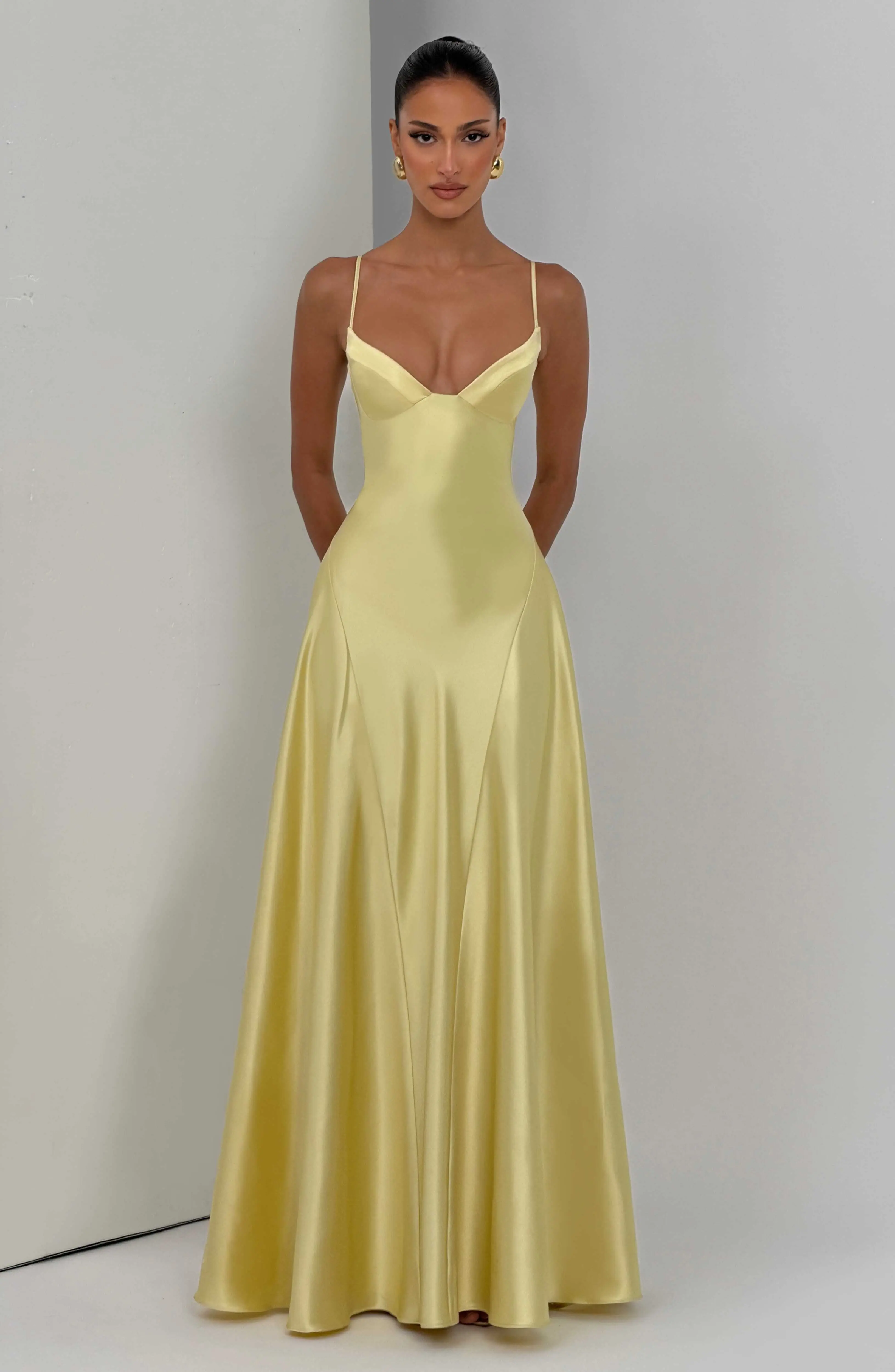 Asterin Maxi Dress - Lemon - Image 6