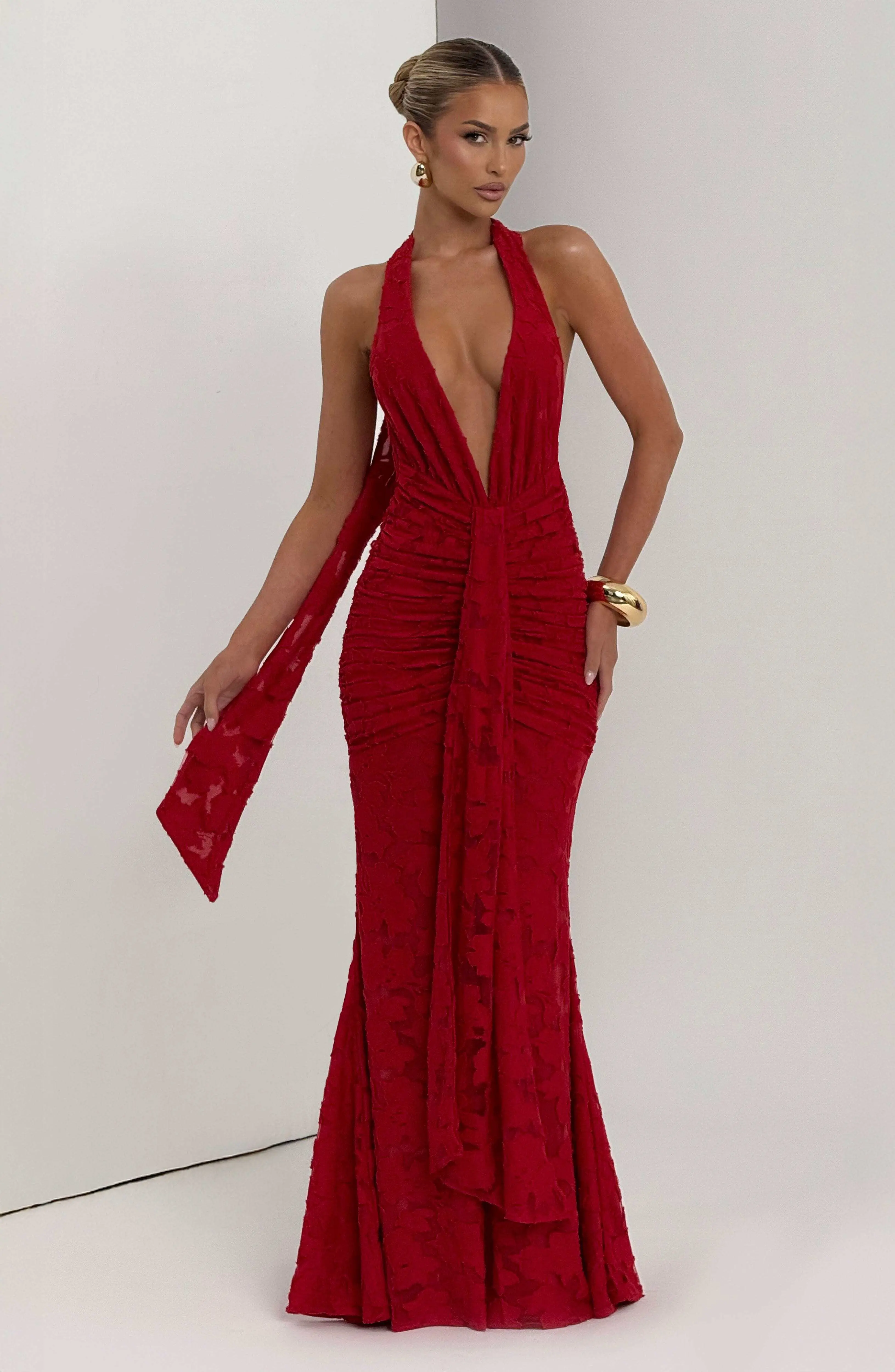 Guinevere Maxi Dress - Red - Image 6