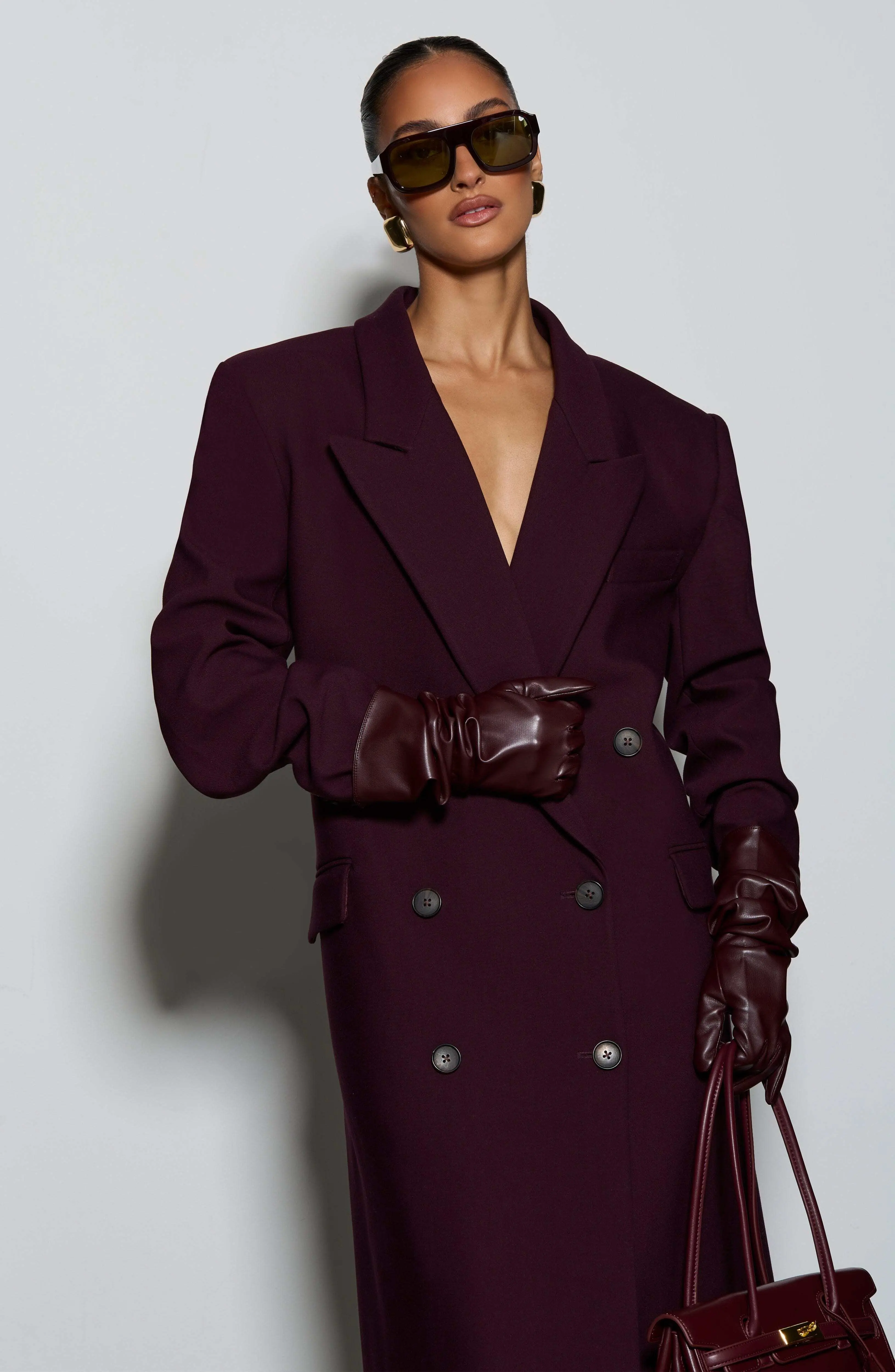 Michelle Coat - Plum - Image 13