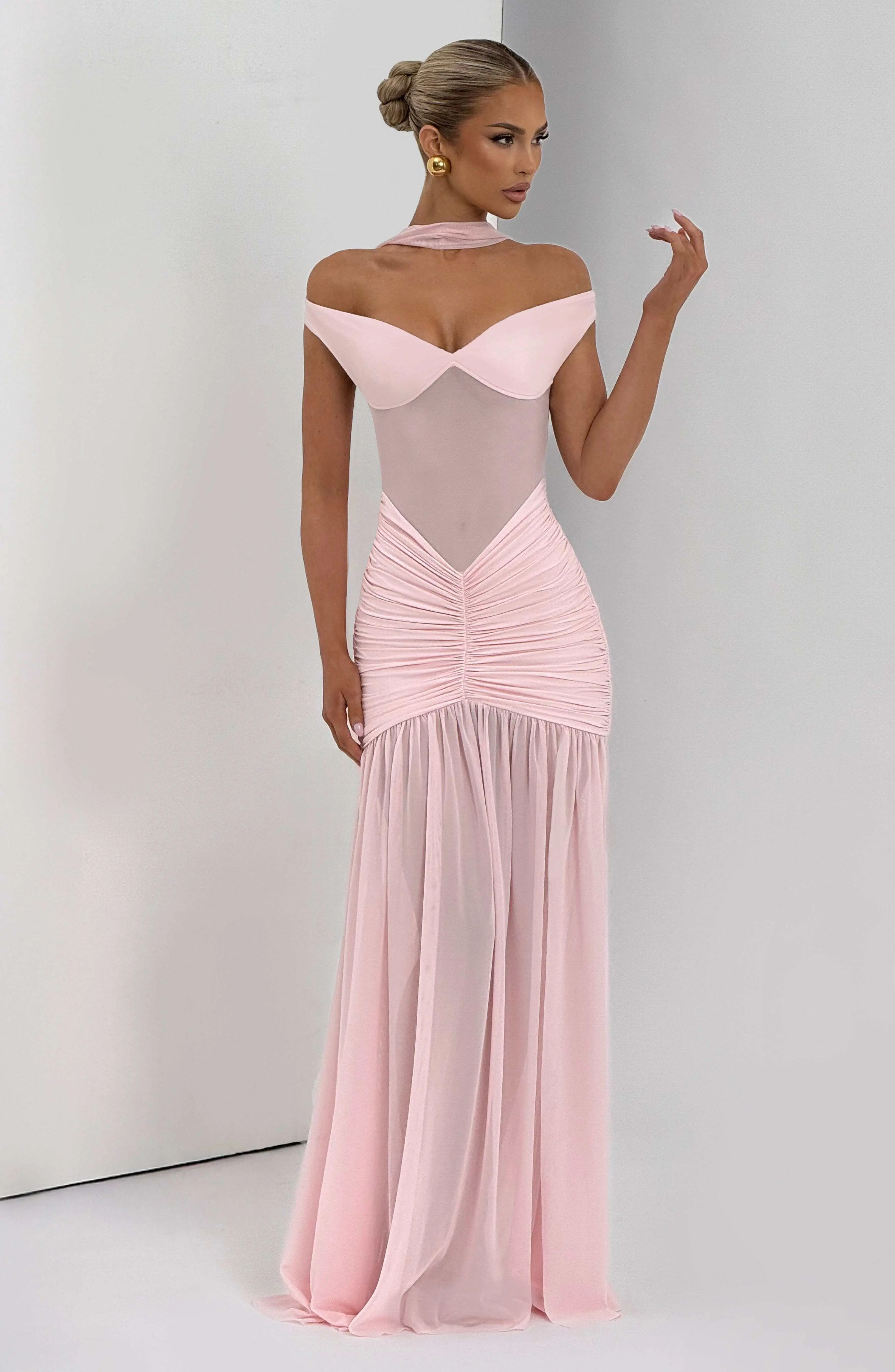 Alaia Maxi Dress - Blush - Image 5