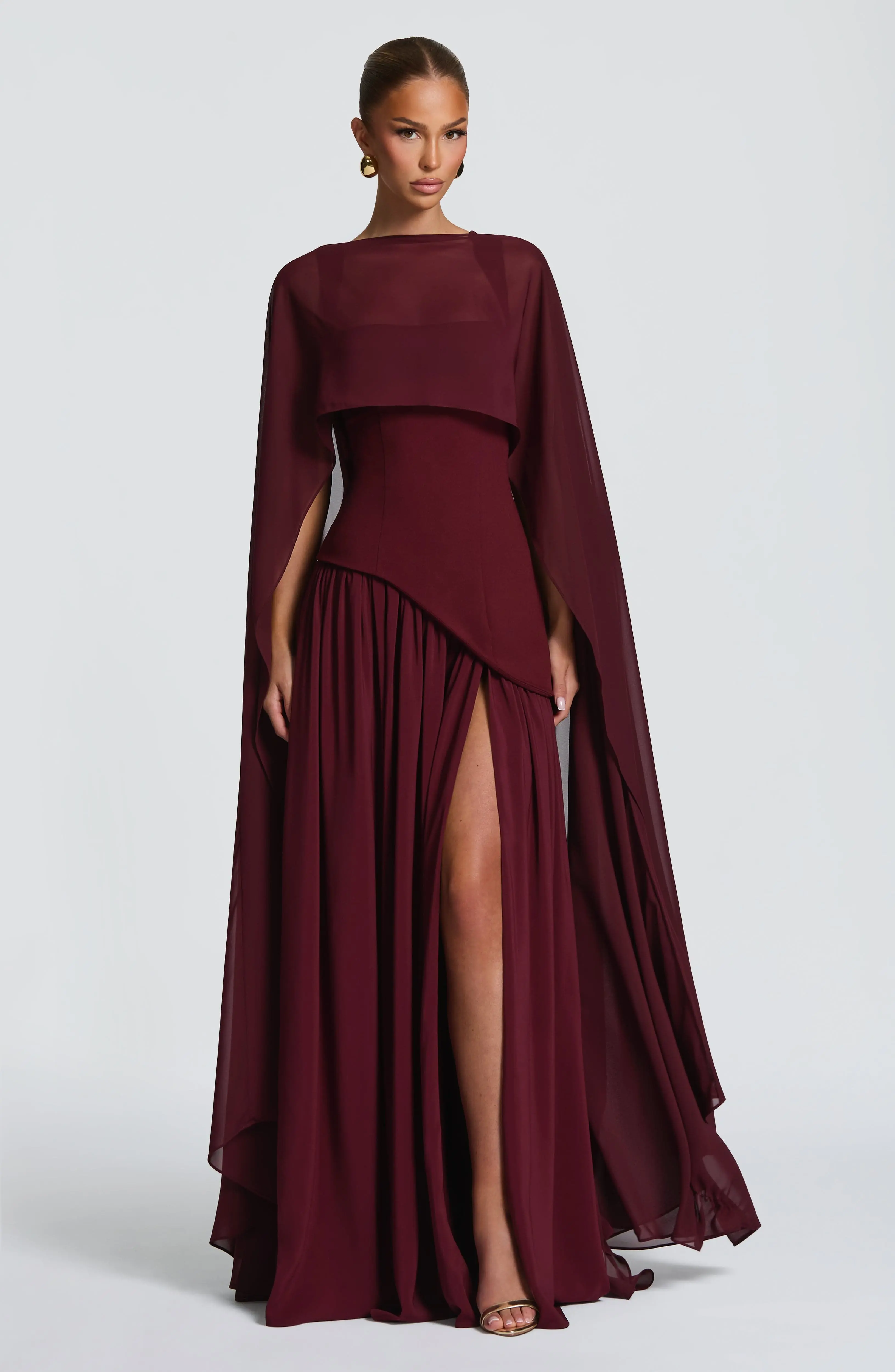 Tullulah Maxi Dress - Cherry Lacquer - Image 14