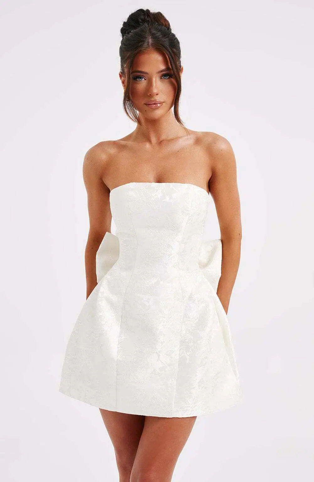 Elenora Mini Dress - Ivory - Image 8