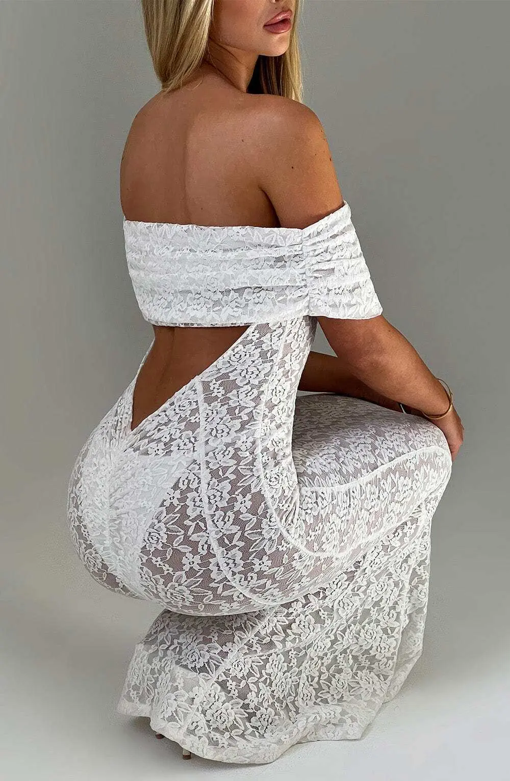 Stephanie Maxi Dress - Ivory - Image 3