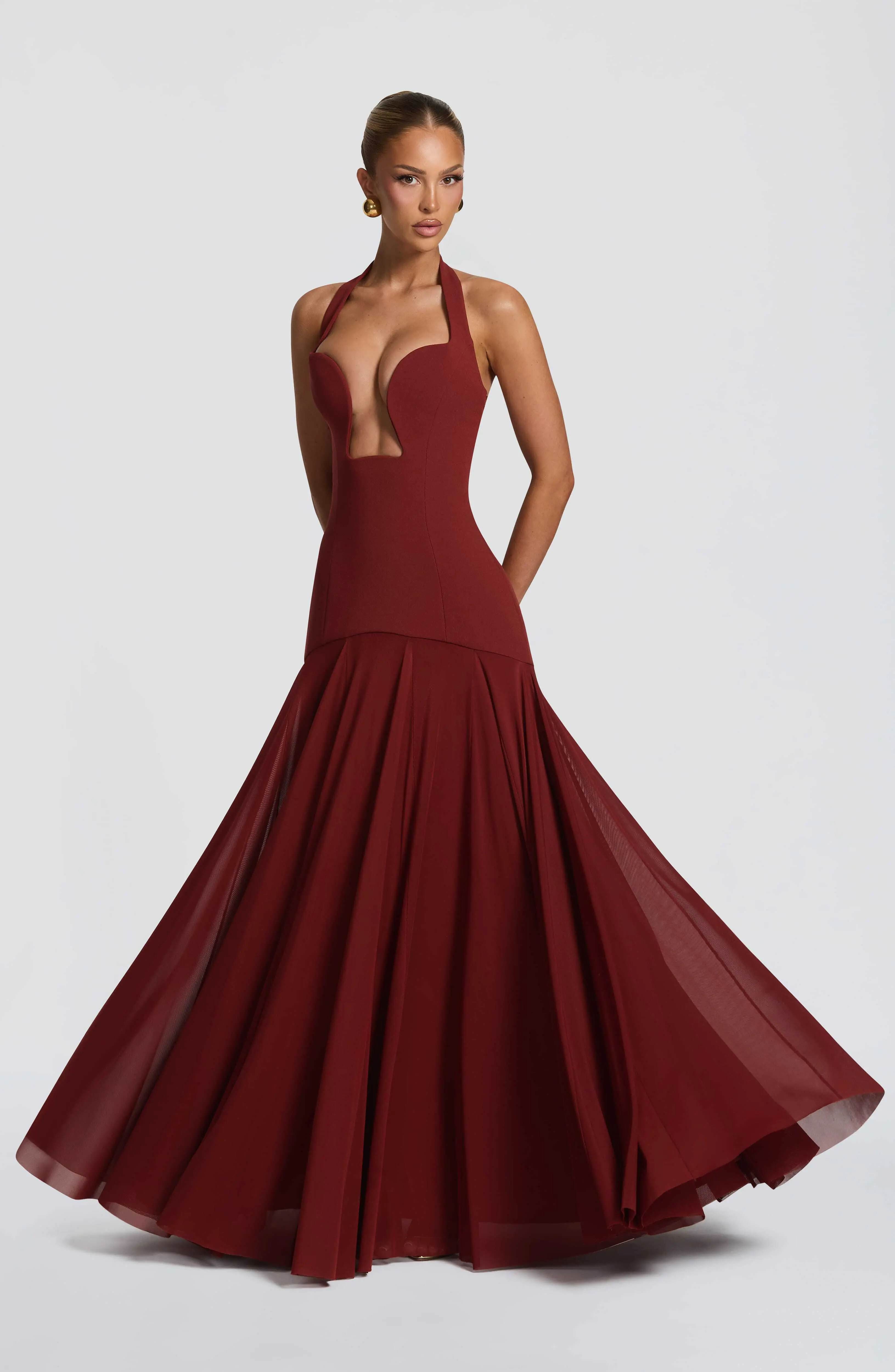 Cyrene Maxi Dress - Deep Rust - Image 2