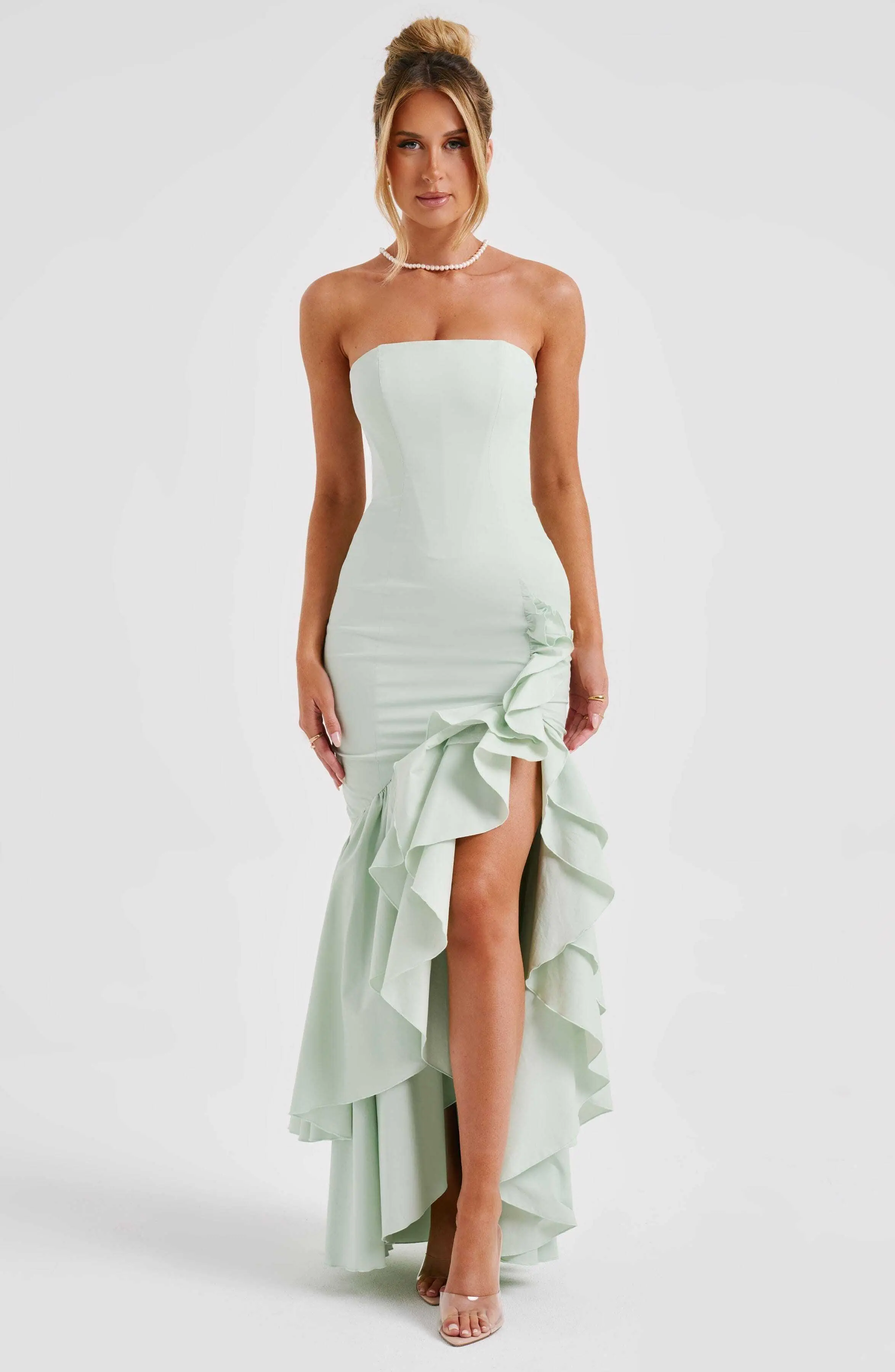 Angelina Maxi Dress - Sage - Image 4
