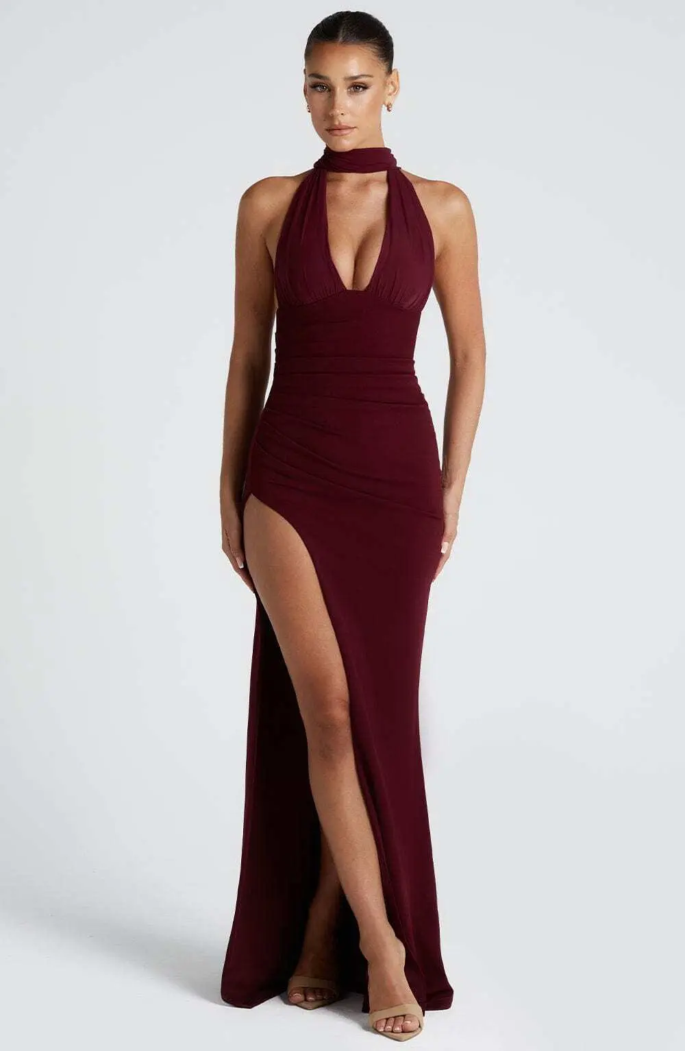 Paulina Maxi Dress - Cherry Lacquer - Image 5